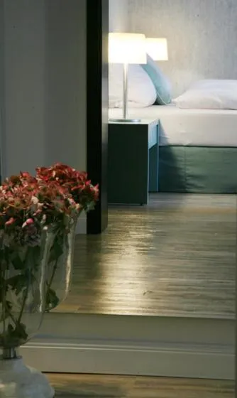 Bed in Strand-Hotel Seenelke