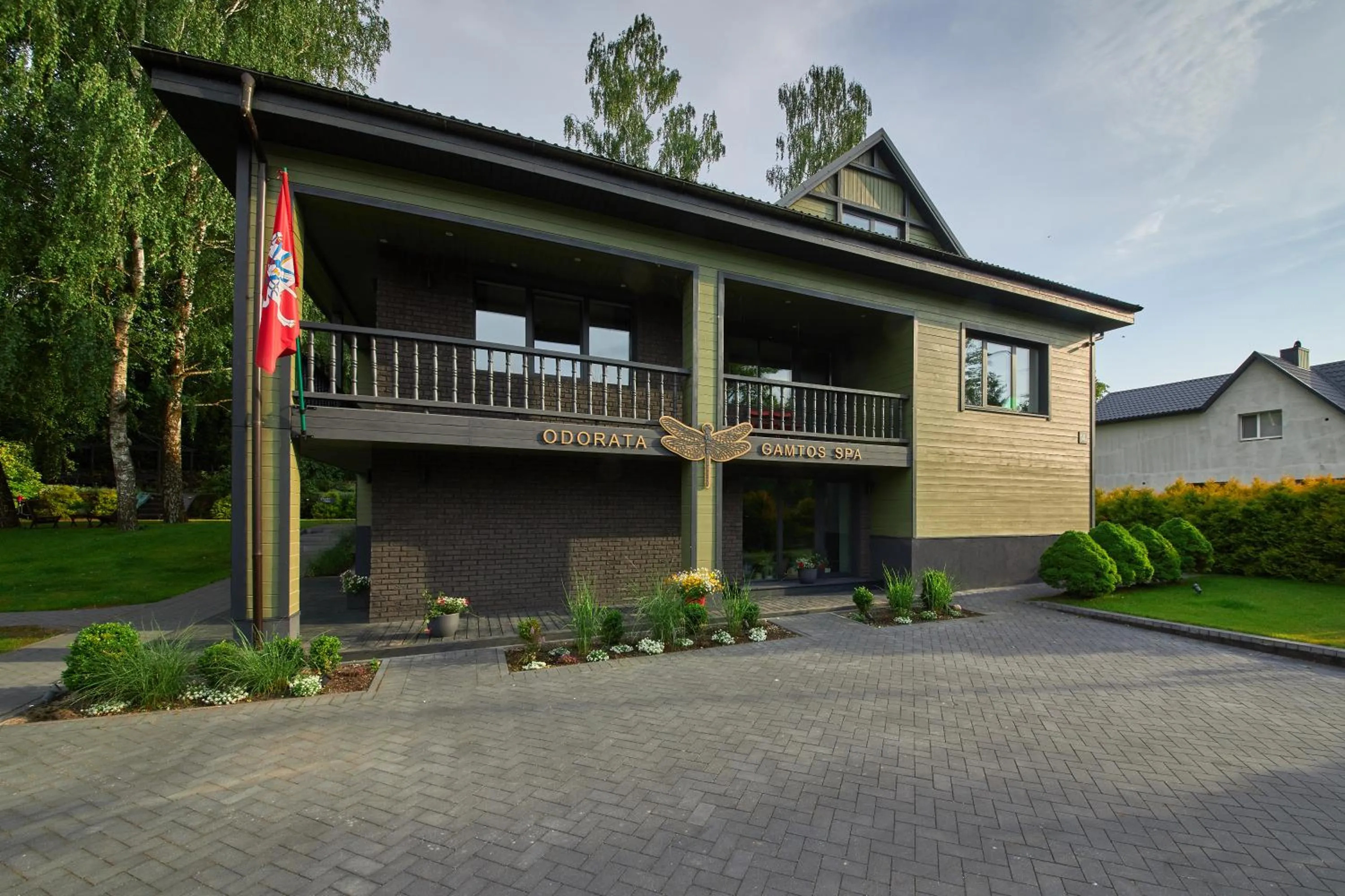 Balcony/Terrace in "Parko vila" Anykščiai