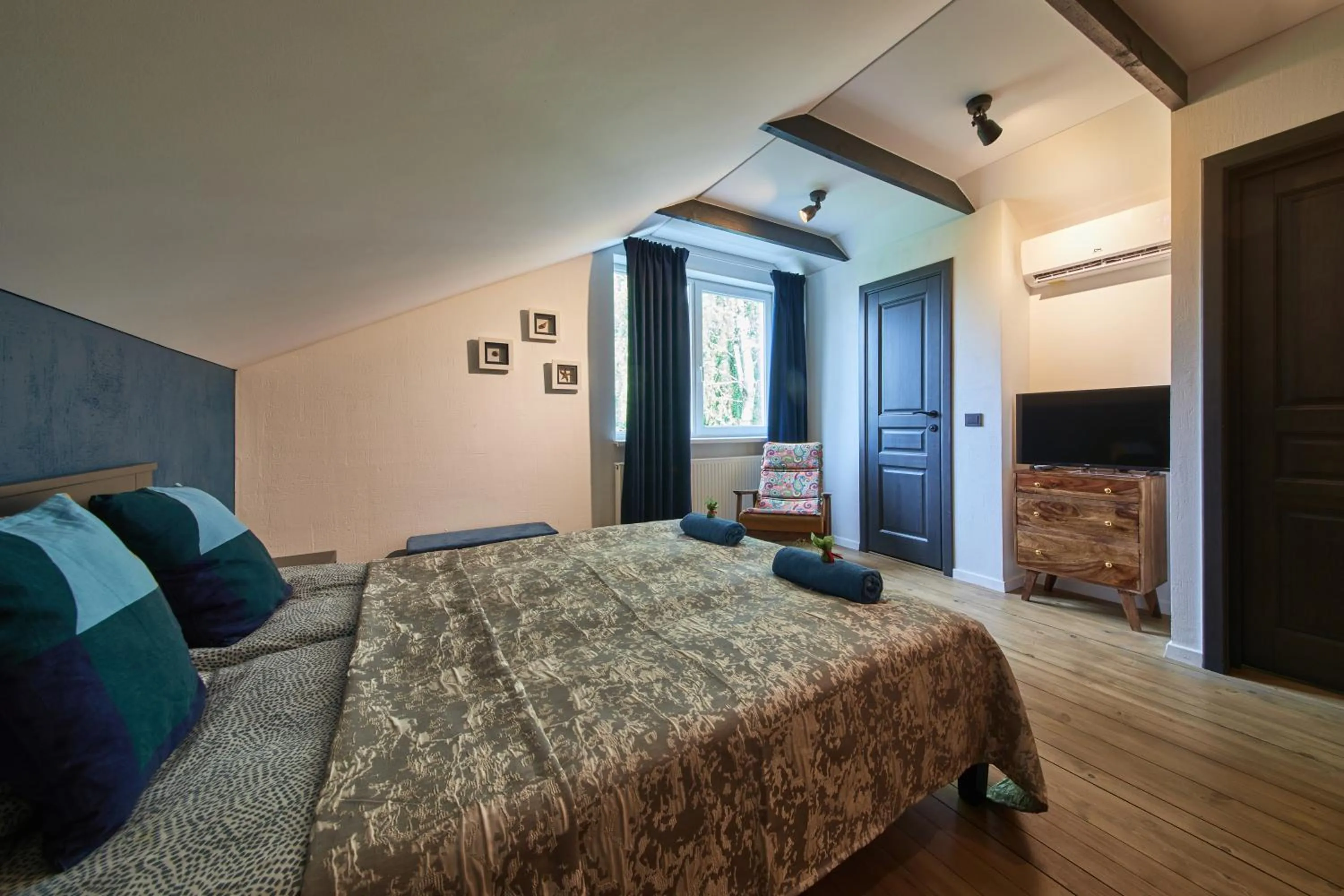 Bedroom, Bed in "Parko vila" Anykščiai