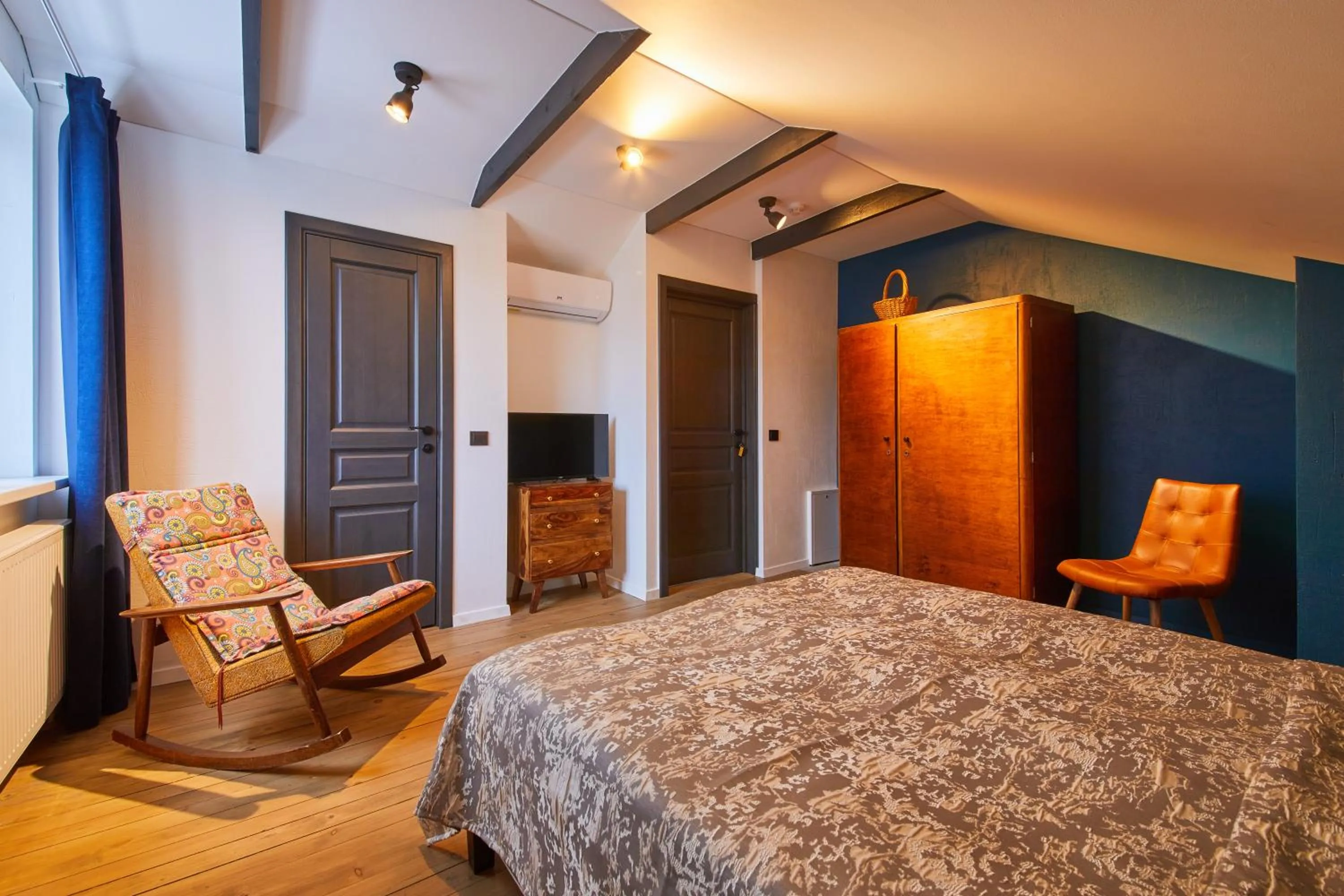 Shower, Bed in "Parko vila" Anykščiai