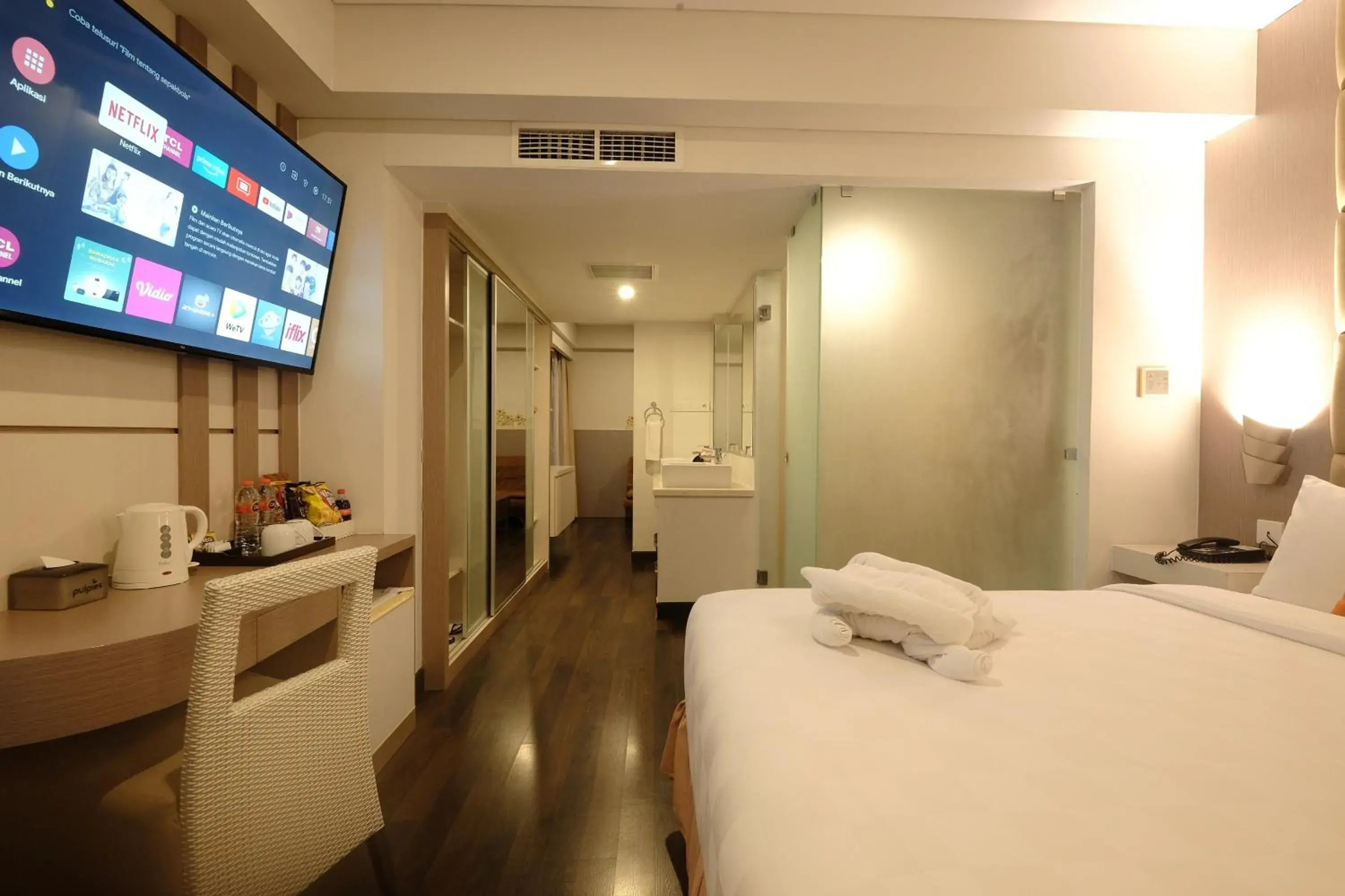 Bed in All Nite & Day Hotel Yogjakarta - Gejayan Bed in All Nite & Day Hotel Yogjakarta - Gejayan