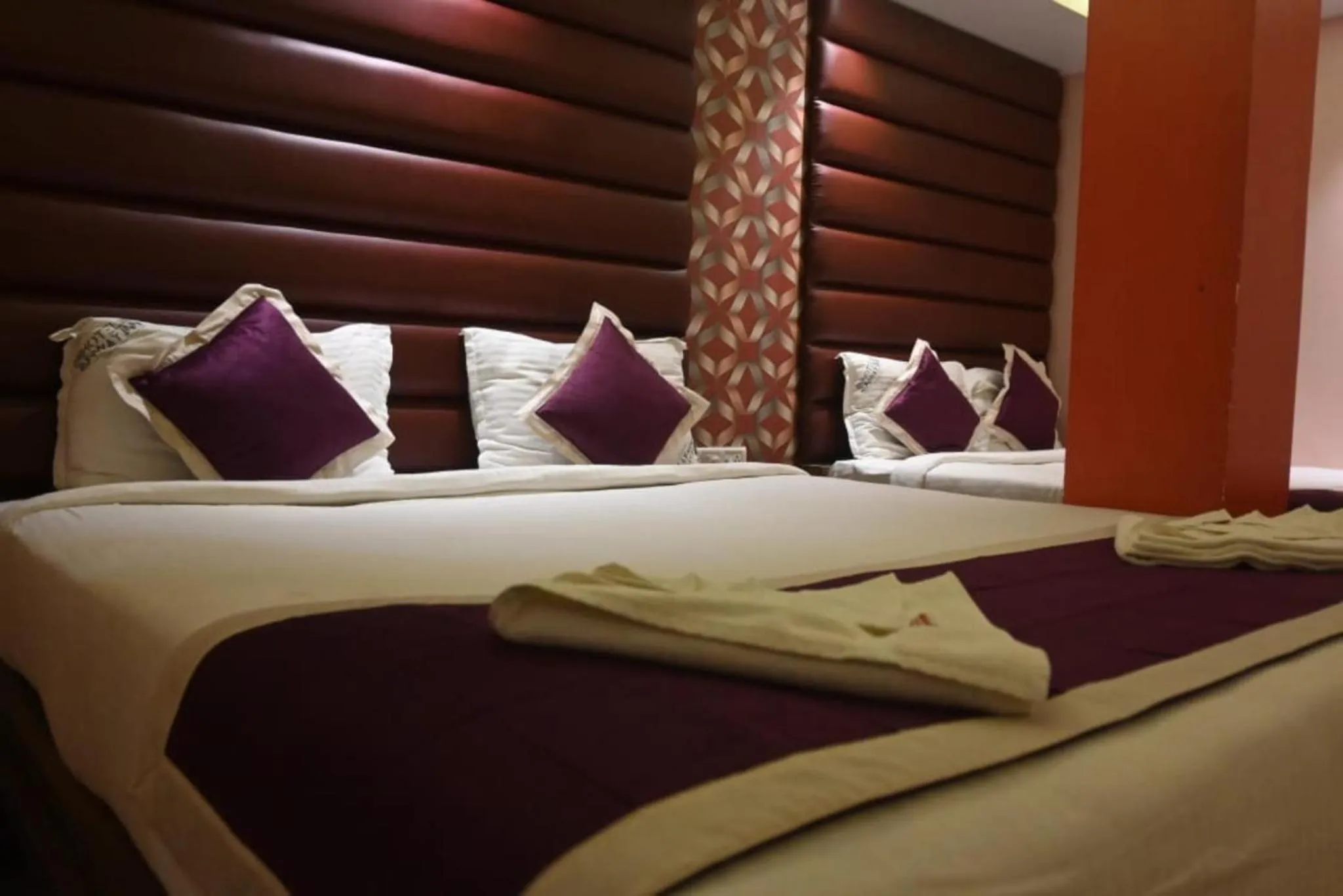 Bed in Hotel Runway Inn