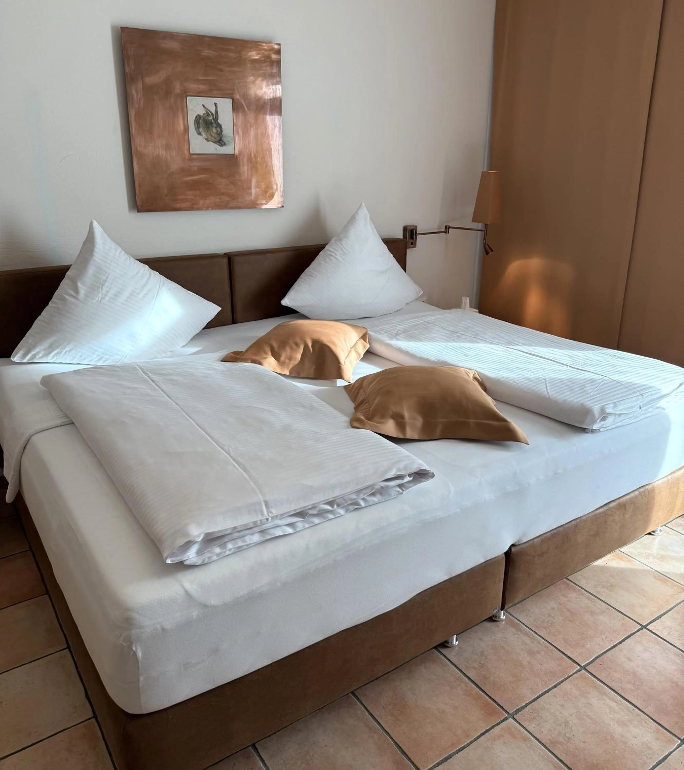 Bed in Malerwinkel Hotel