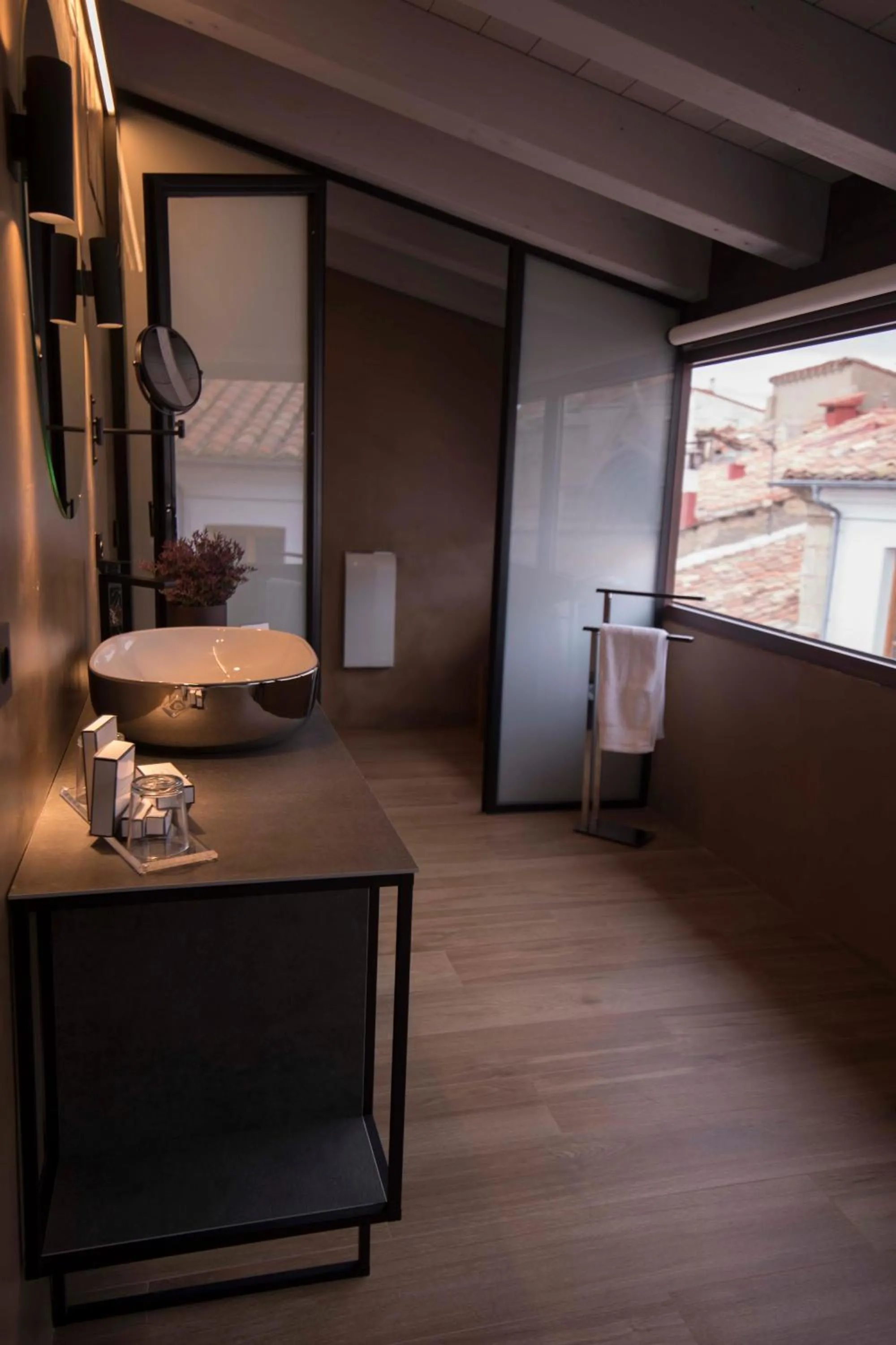Steam room in Vallivana Suites