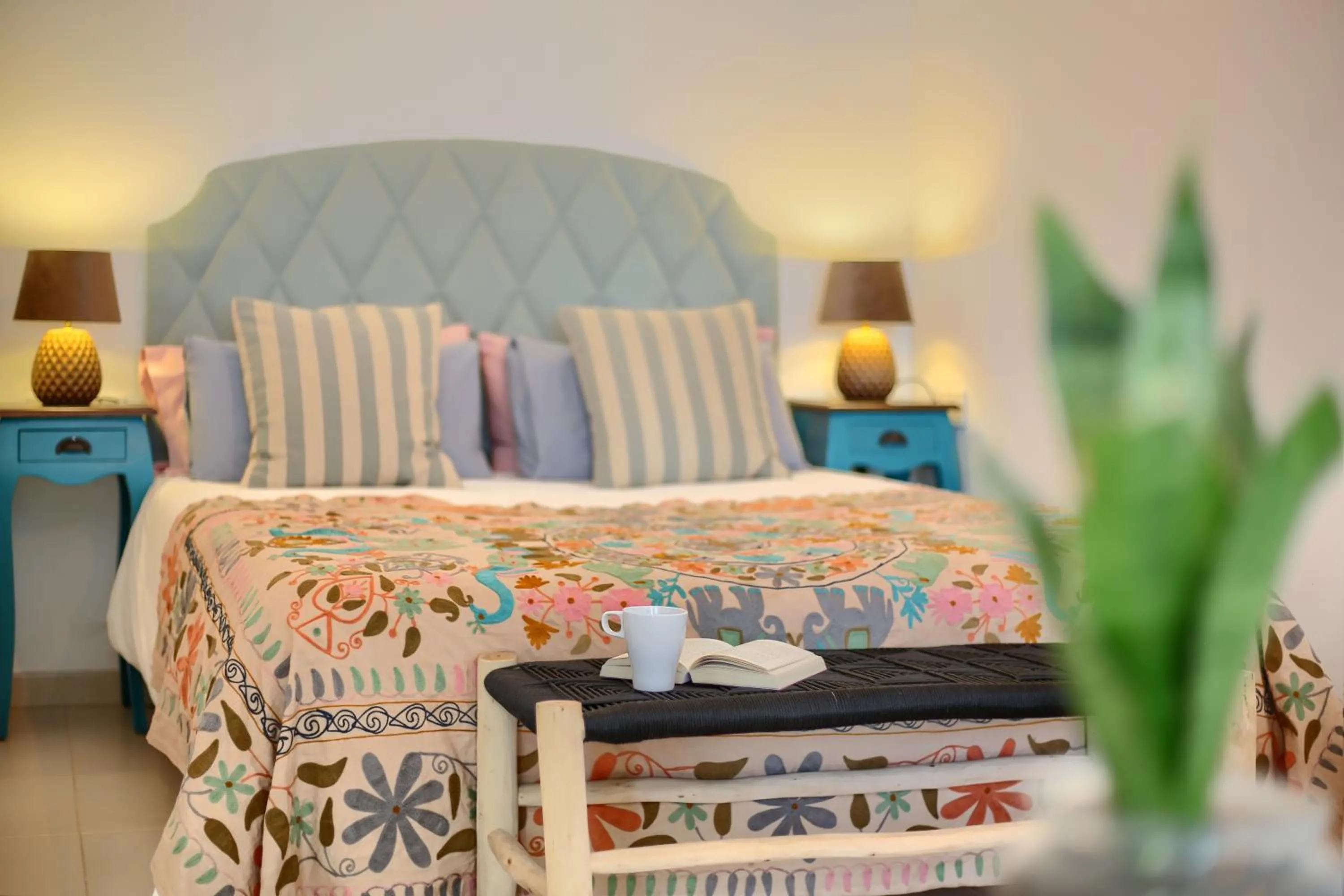 Decorative detail, Bed in 4rooms Fuerteventura