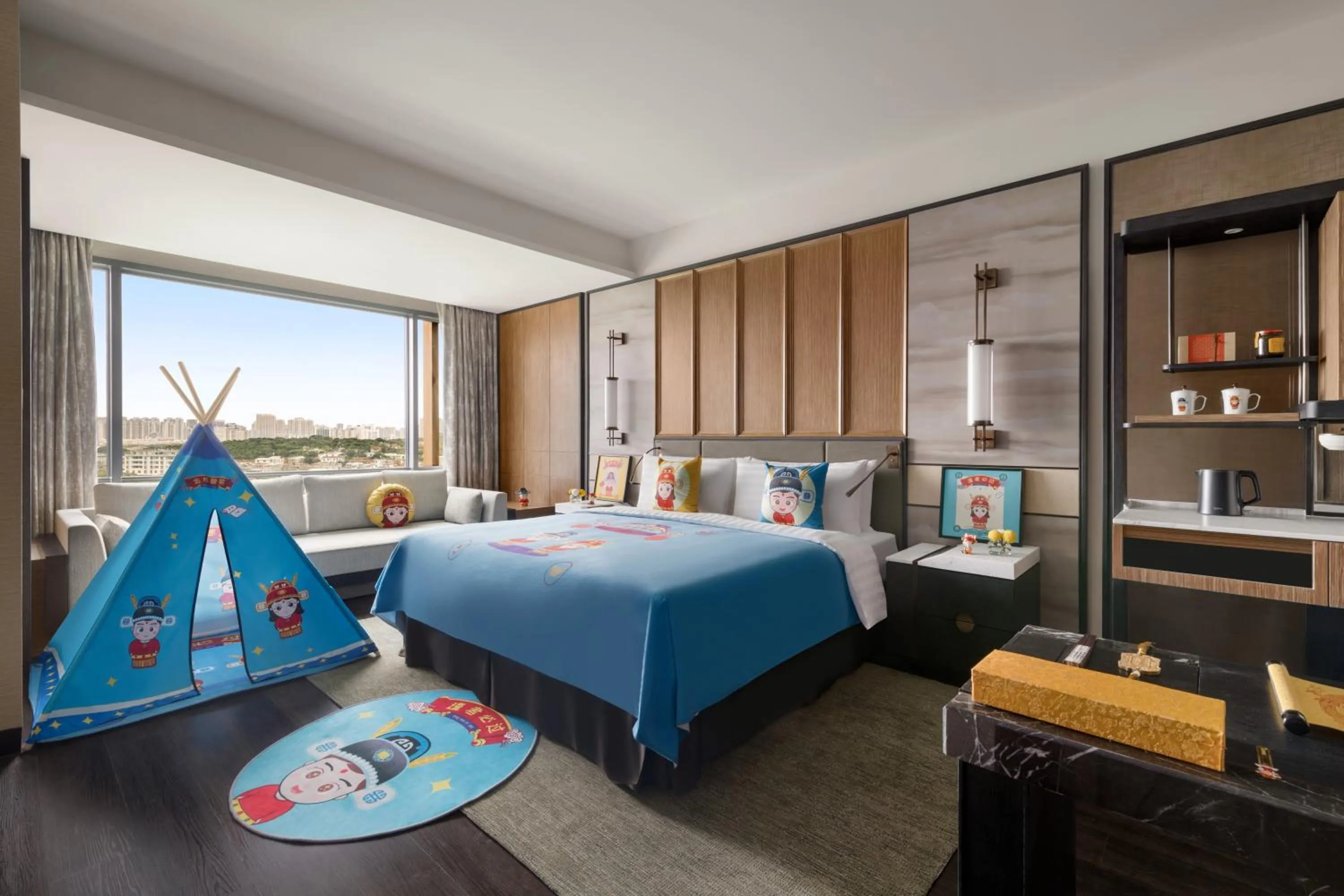 Photo of the whole room, Bed in Shangri-La Putian Onsen Resort Hotel