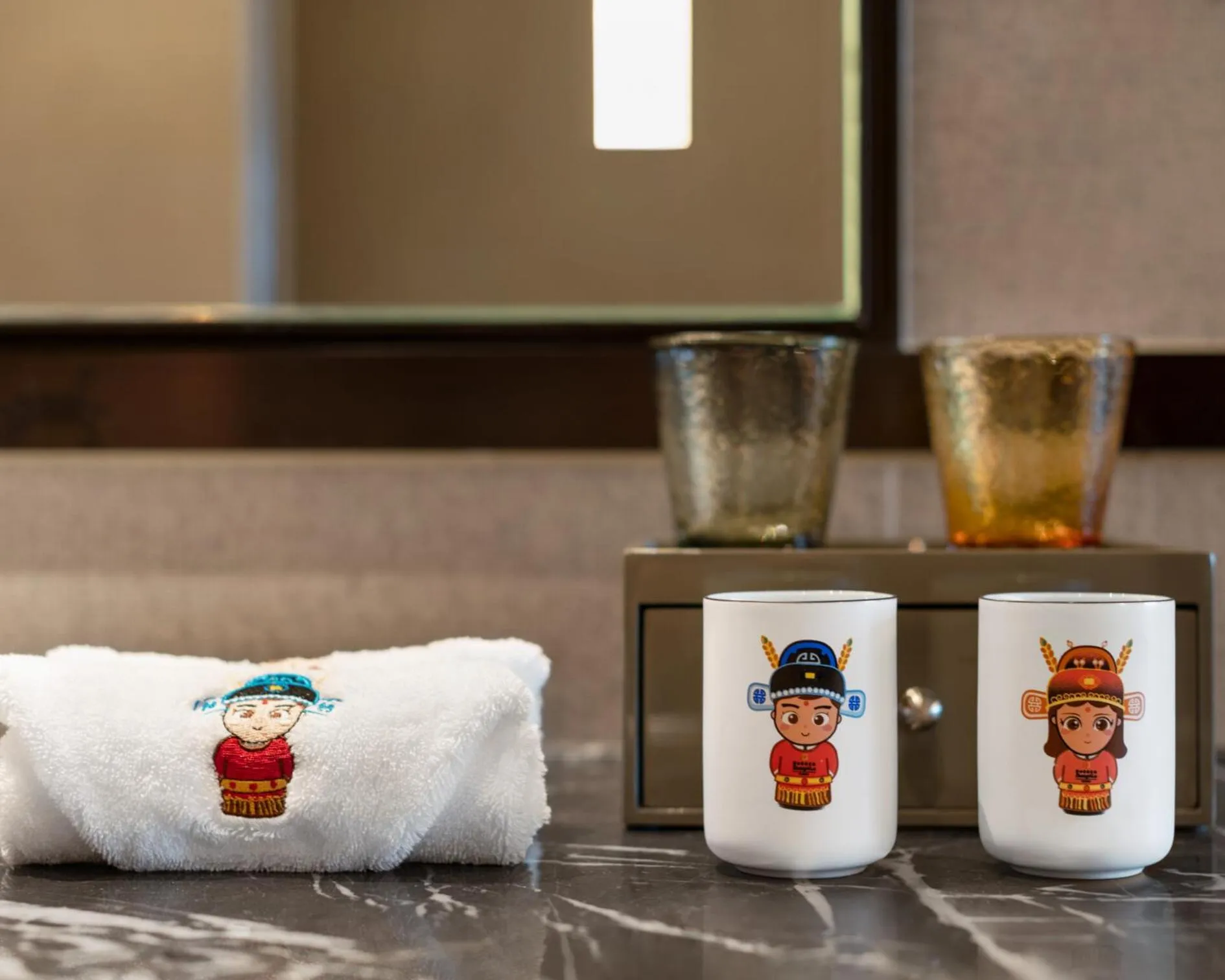 Decorative detail in Shangri-La Putian Onsen Resort Hotel