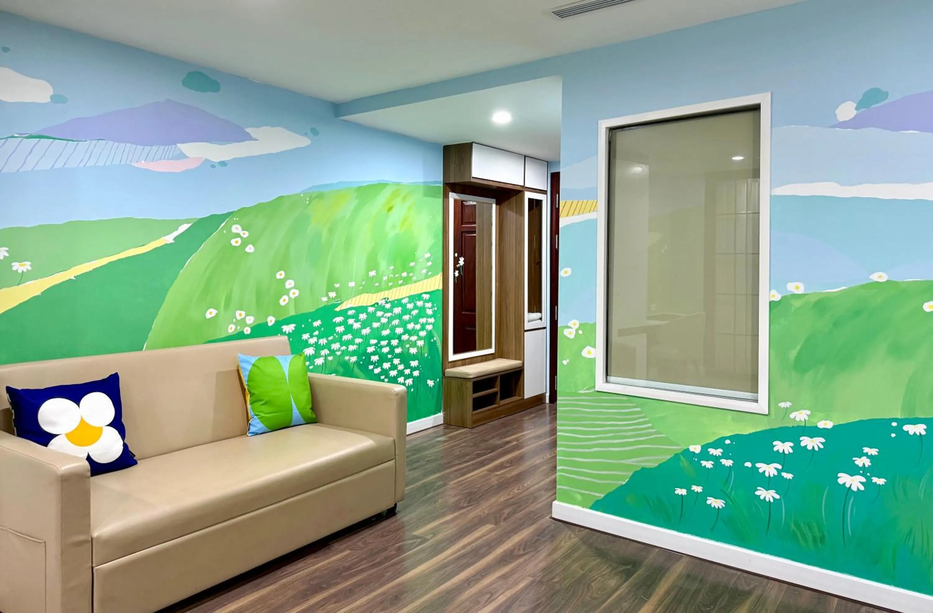 Seating area in LIVIE Hanoi Ham Long