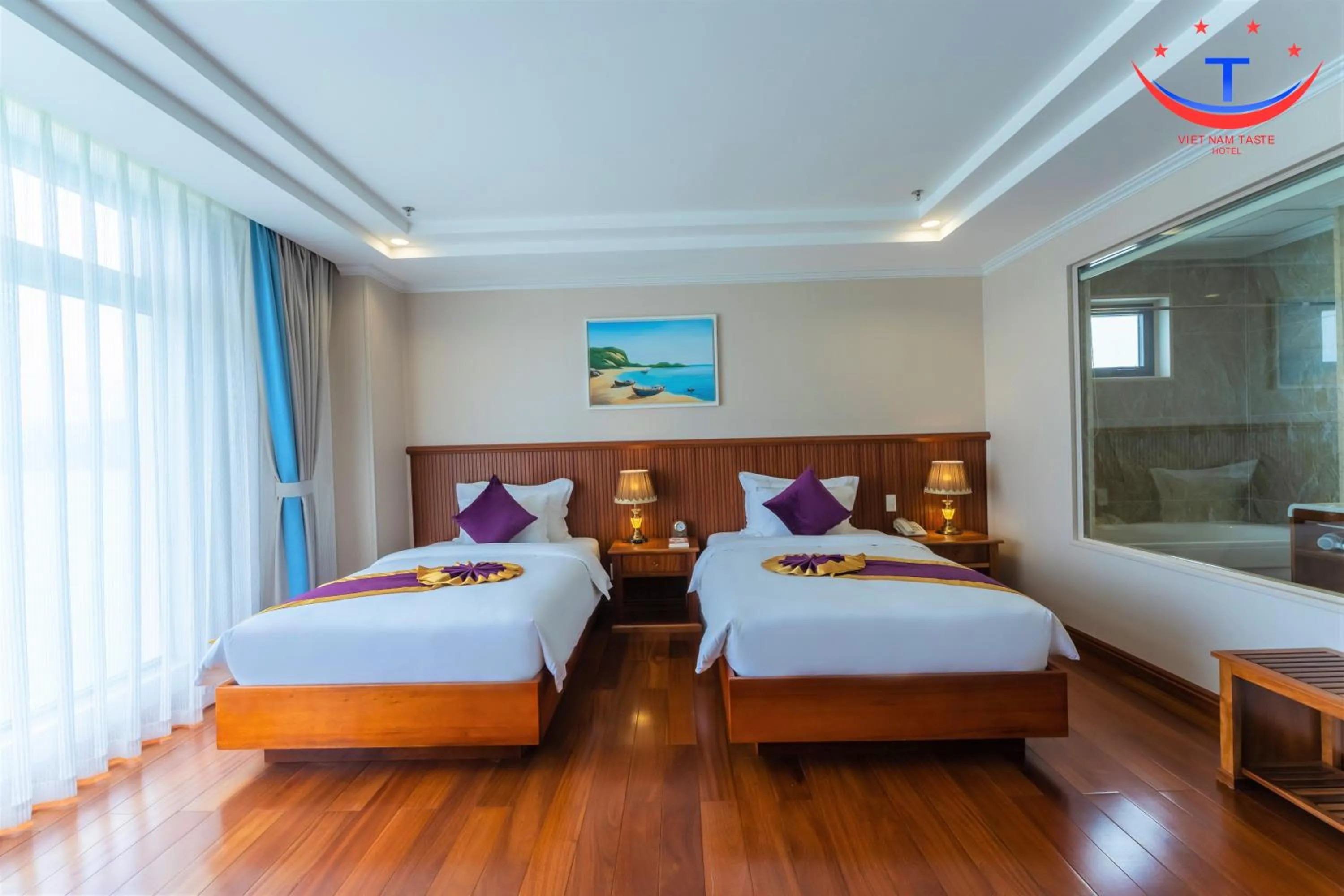 Bed in Vietnam Taste Hotel Quy Nhon - Beachfront