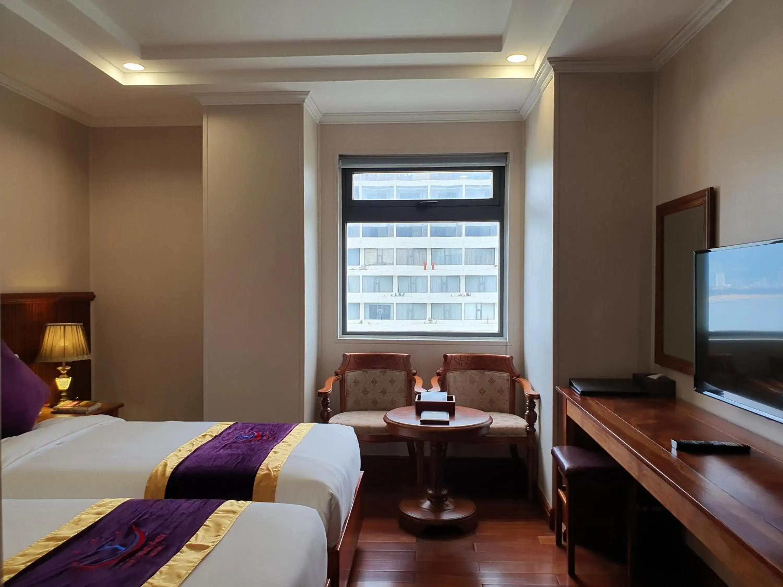 Superior Twin Room with City View in Vietnam Taste Hotel Quy Nhon - Beachfront Superior Twin Room with City View in Vietnam Taste Hotel Quy Nhon - Beachfront