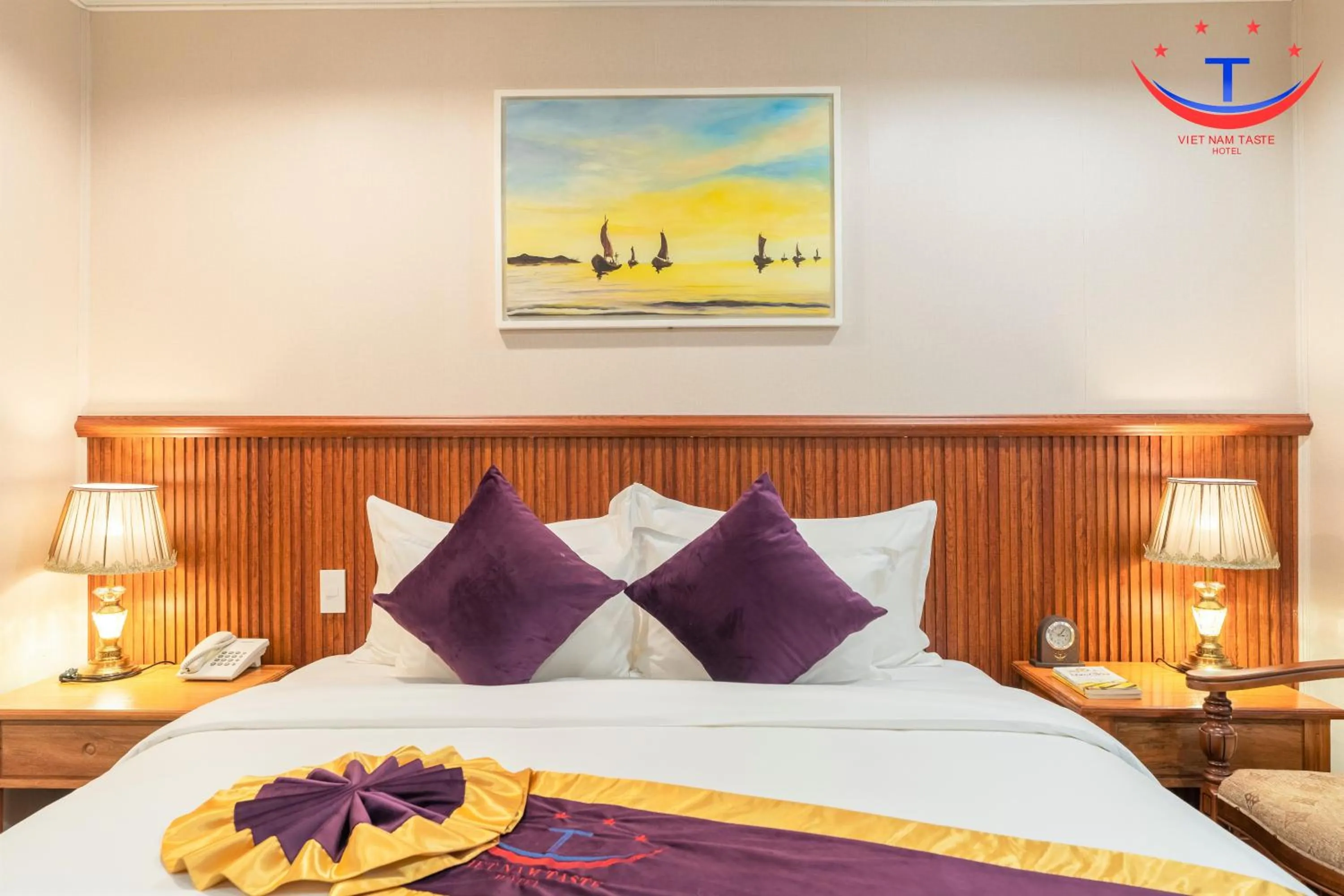 Bed in Vietnam Taste Hotel Quy Nhon - Beachfront