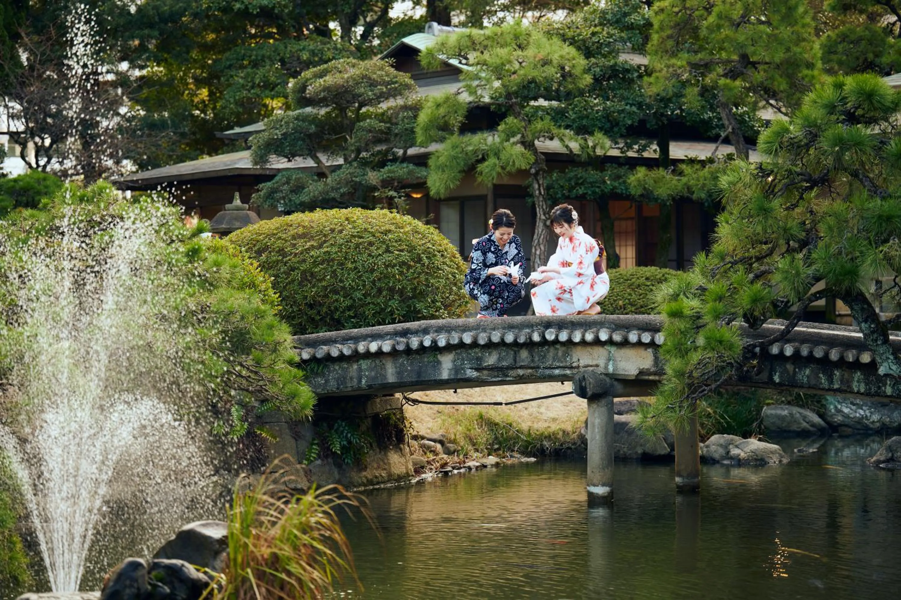 Garden in Suisui Garden Ryokan (in the Art Hotel Kokura New Tagawa)