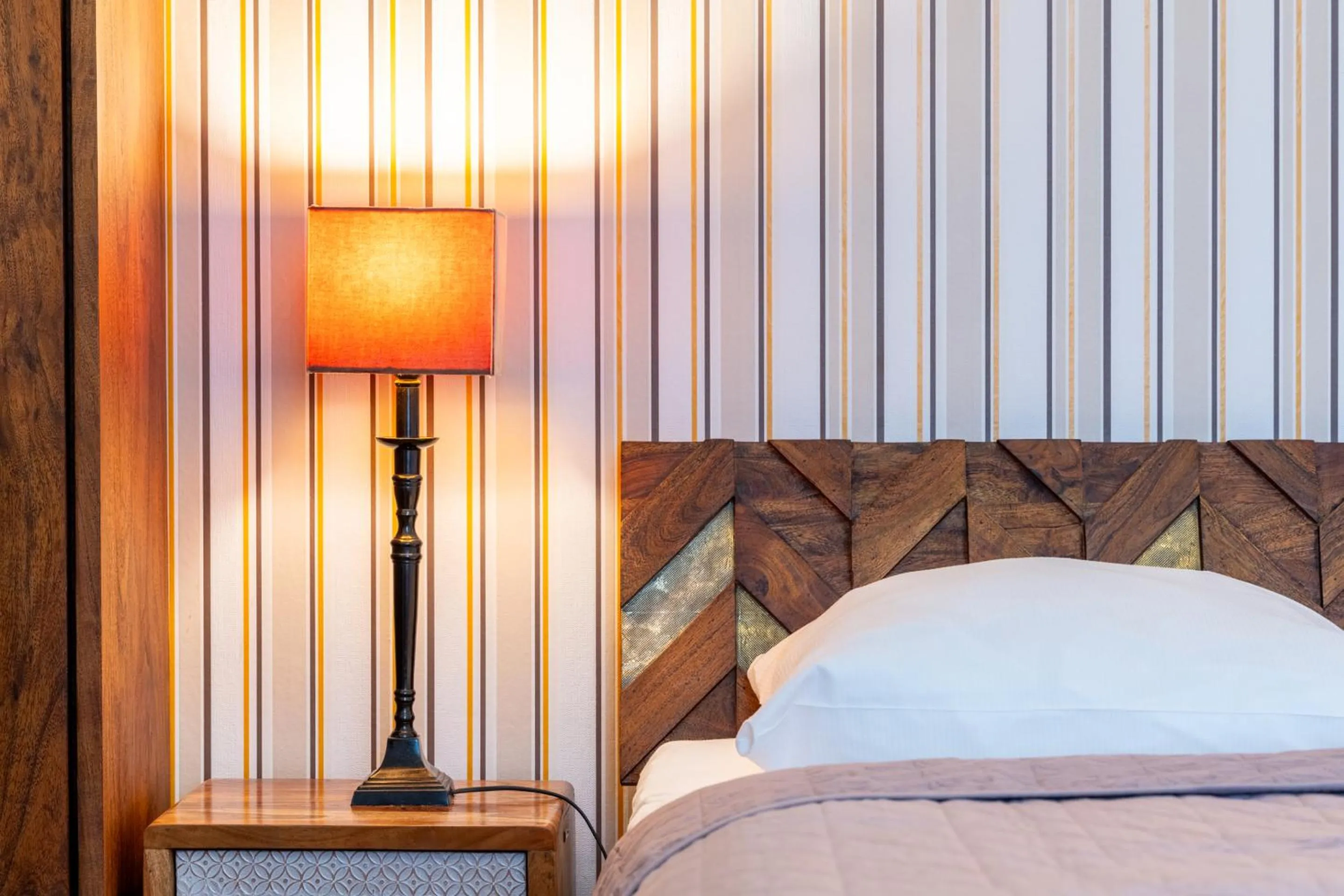 Photo of the whole room, Bed in Schlossberg-Hotel Garni