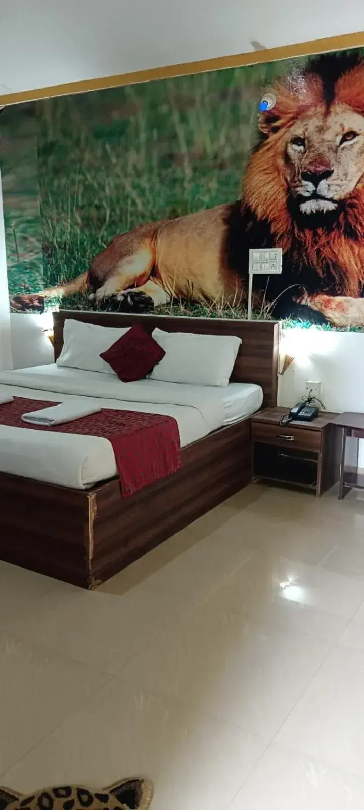 Bed in Bandipur Resort Khan's Gufa Bed in Bandipur Resort Khan's Gufa