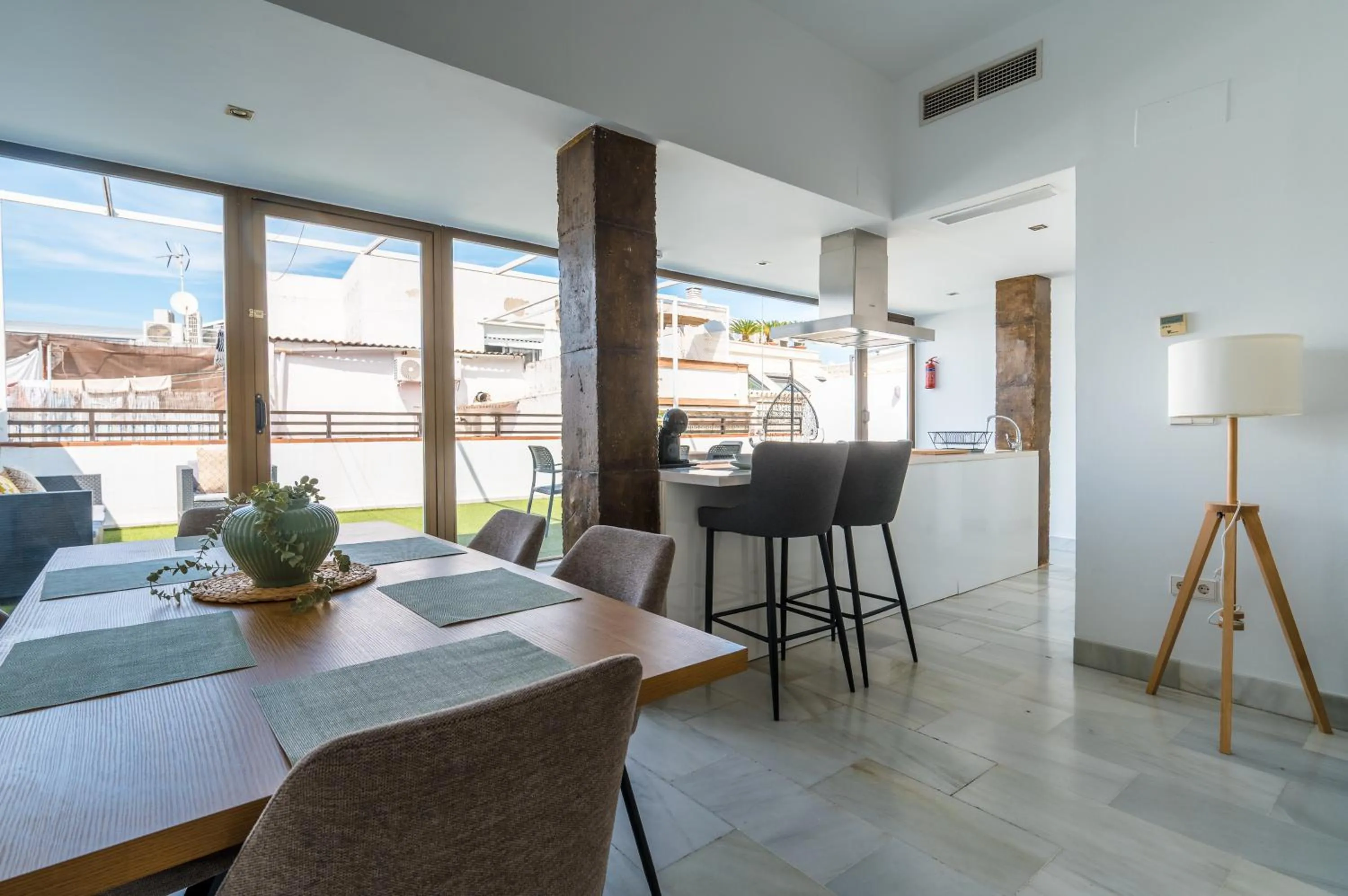 Dining area in Áticos Magdalena
