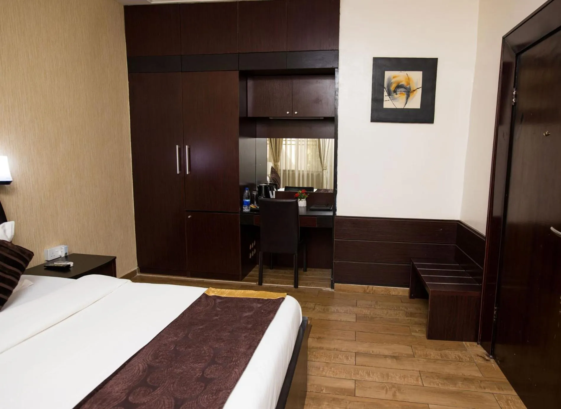 Shower, Bed in Anabel Apartment and Suites, Abuja