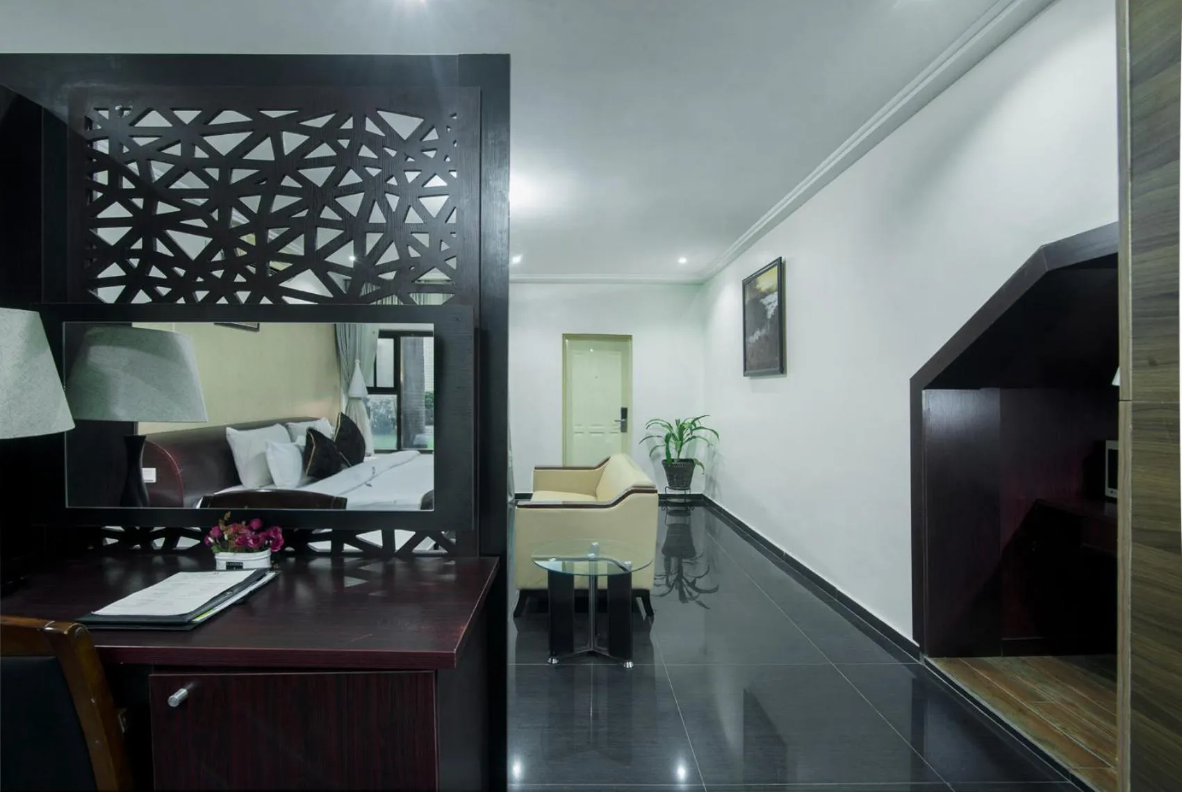 Bed in Anabel Apartment and Suites, Abuja