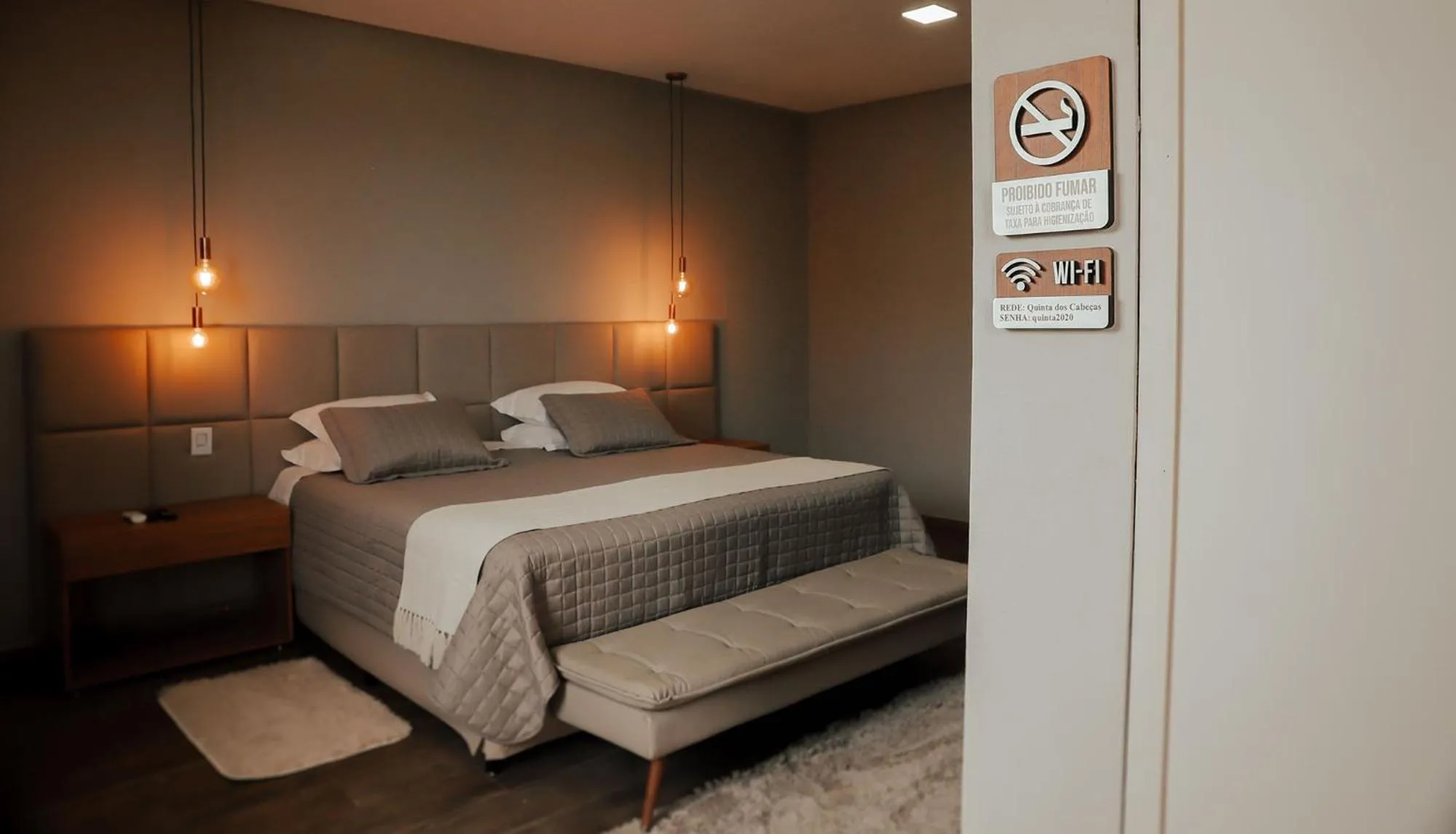 Bed in Pousada Quinta dos Cabeças