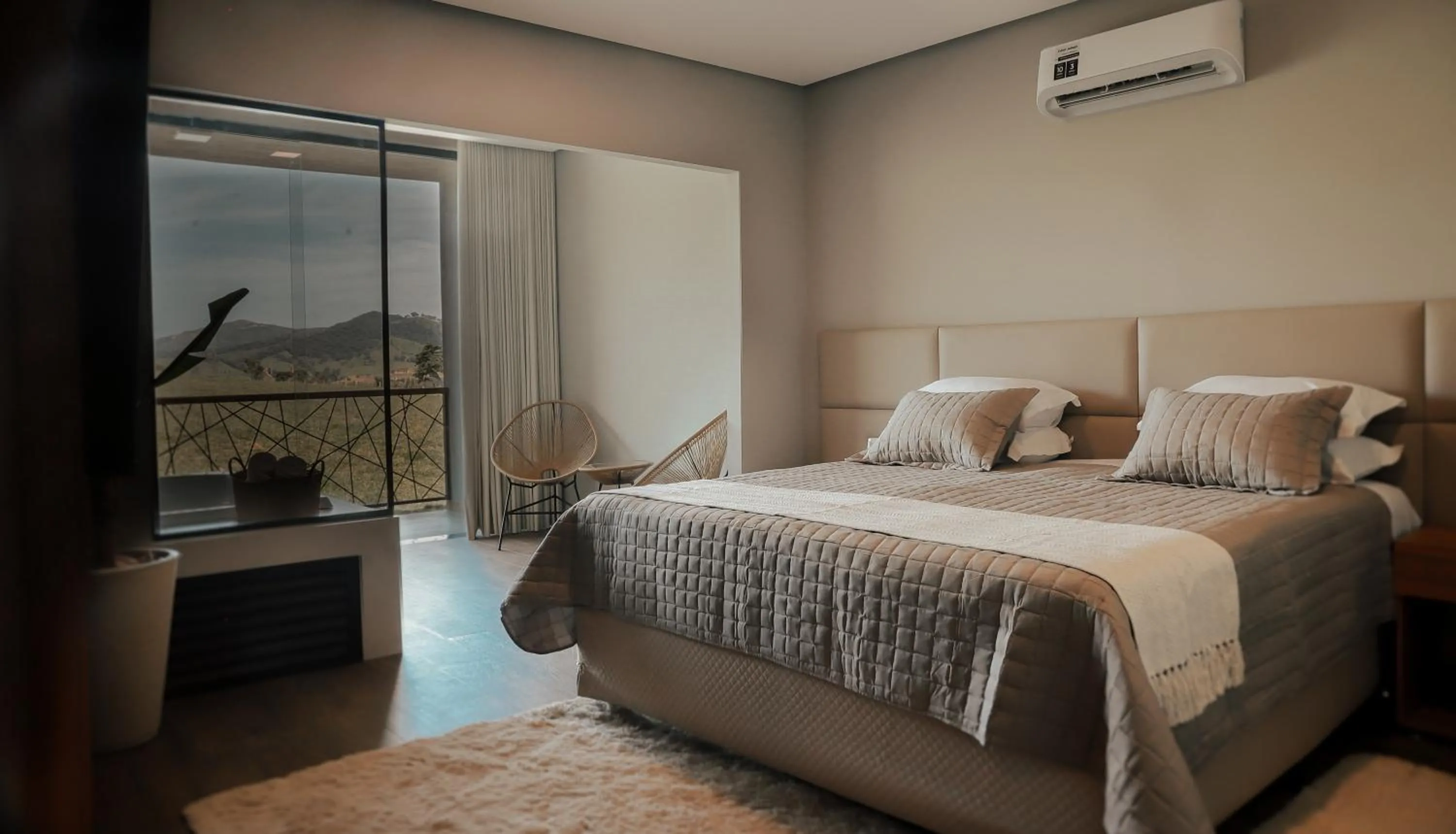 Bed in Pousada Quinta dos Cabeças