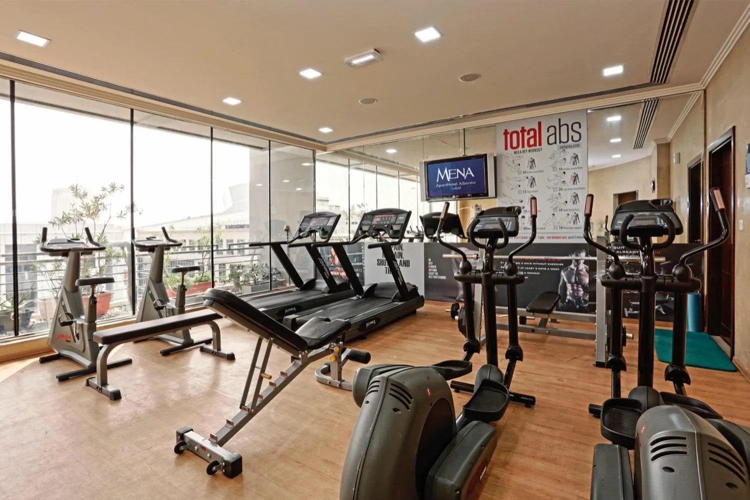 Fitness centre/facilities in MENA ApartHotel Albarsha At The Mall