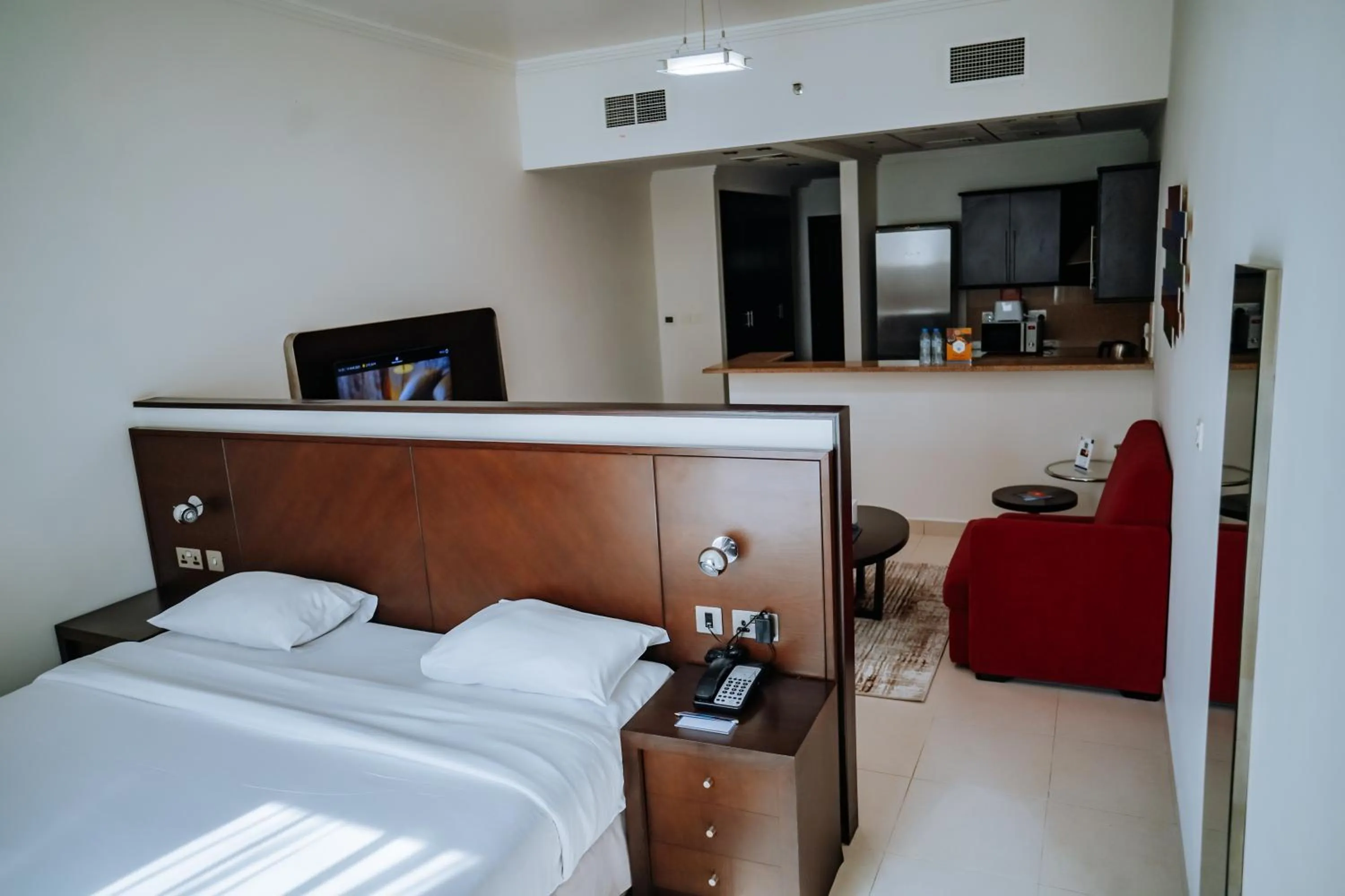 Bedroom, Bed in MENA ApartHotel Albarsha At The Mall