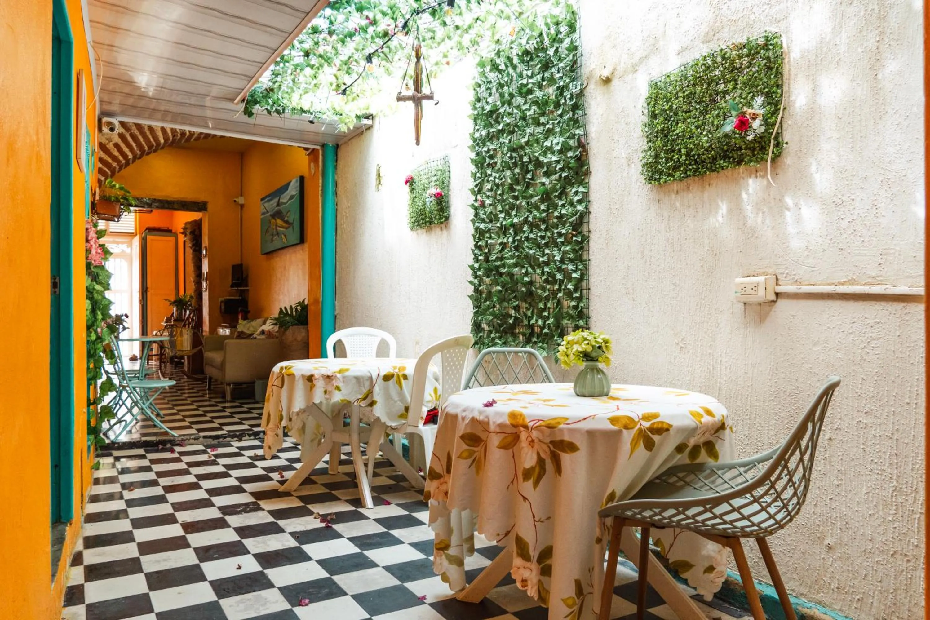 Seating area in Casa Renacer