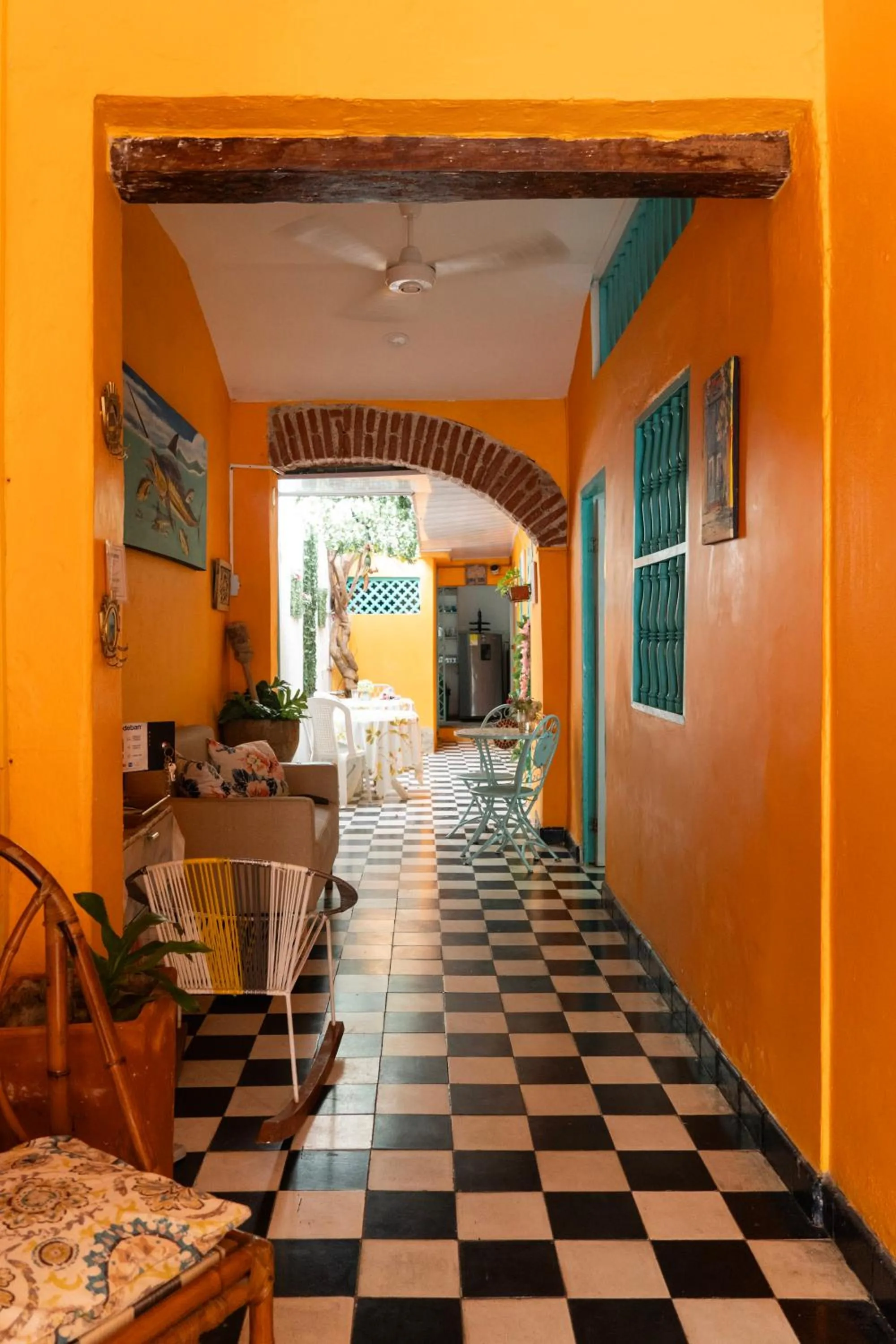 Seating area in Casa Renacer