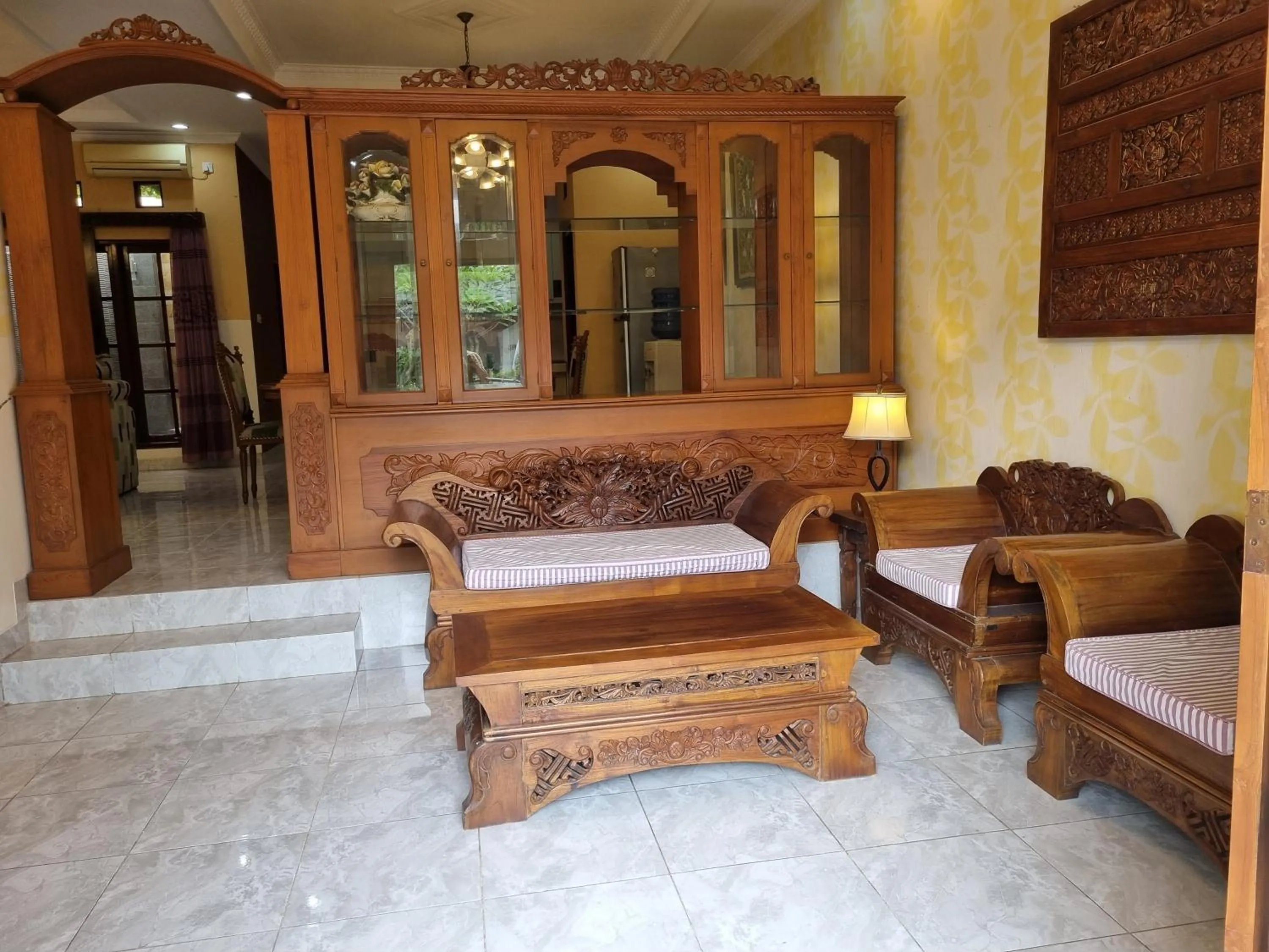 Seating area in House of Ken