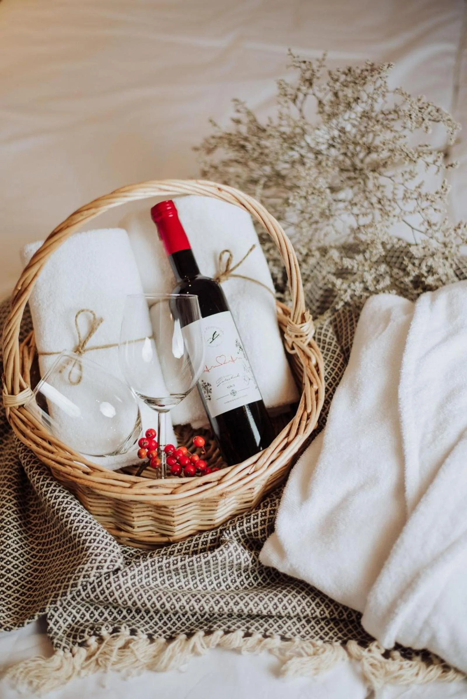 Drinks, Bed in Willa 74 Wisła