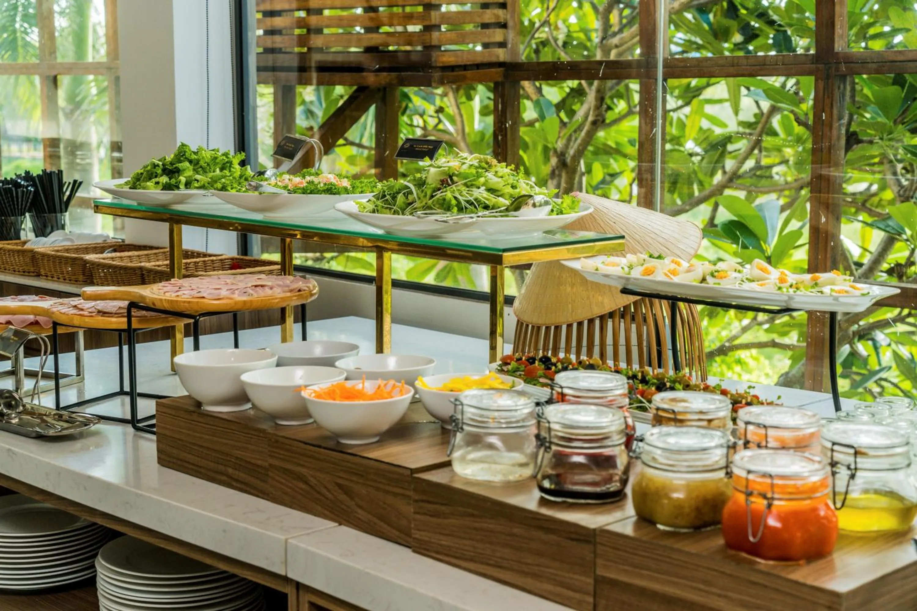 Breakfast in Le Palmier Ho Tram Resort - Beachfront with Private Beach