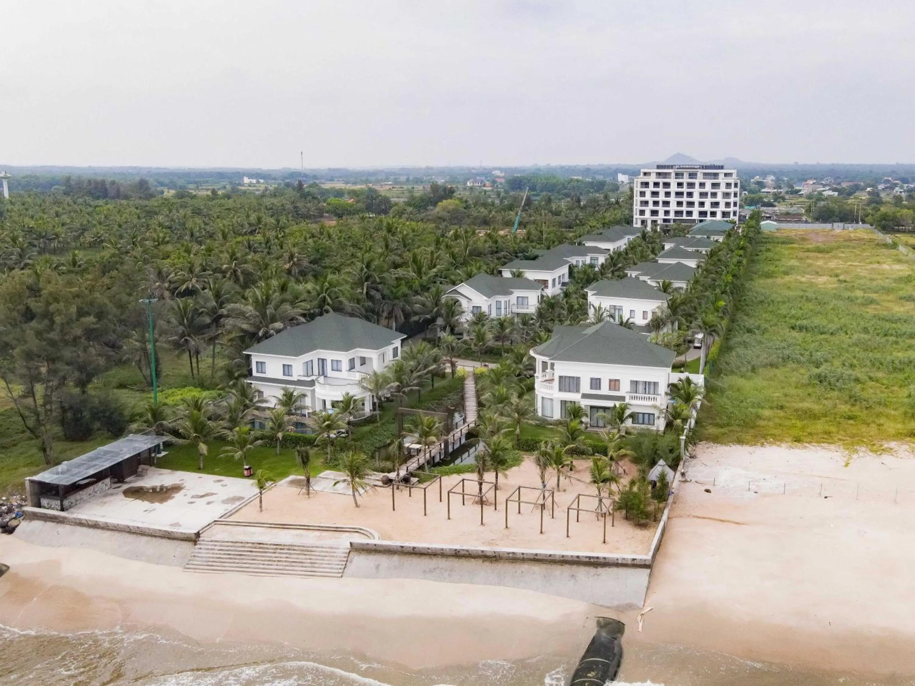 Bird's eye view in Le Palmier Ho Tram Resort - Beachfront with Private Beach