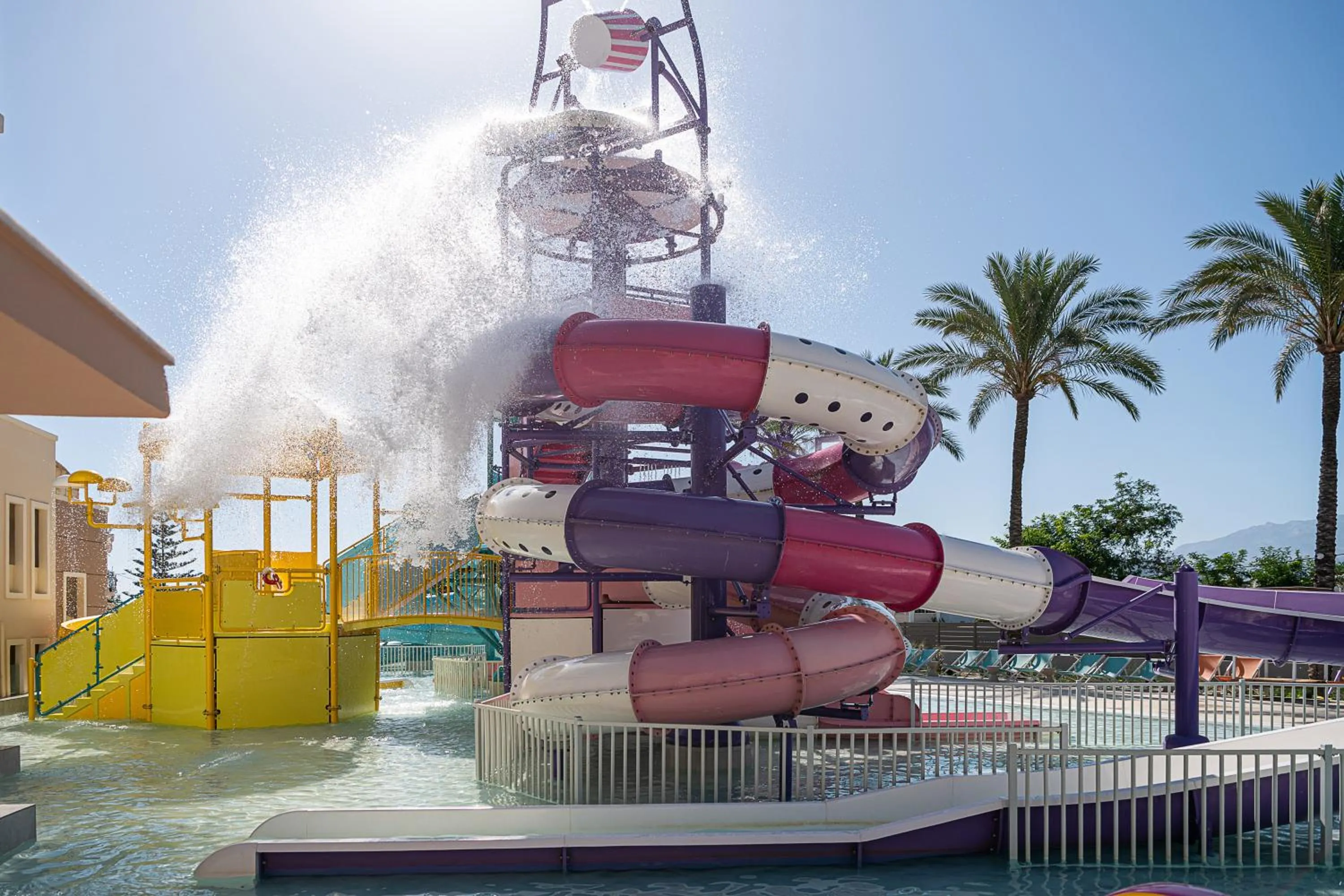 Aqua park in Caldera Beach