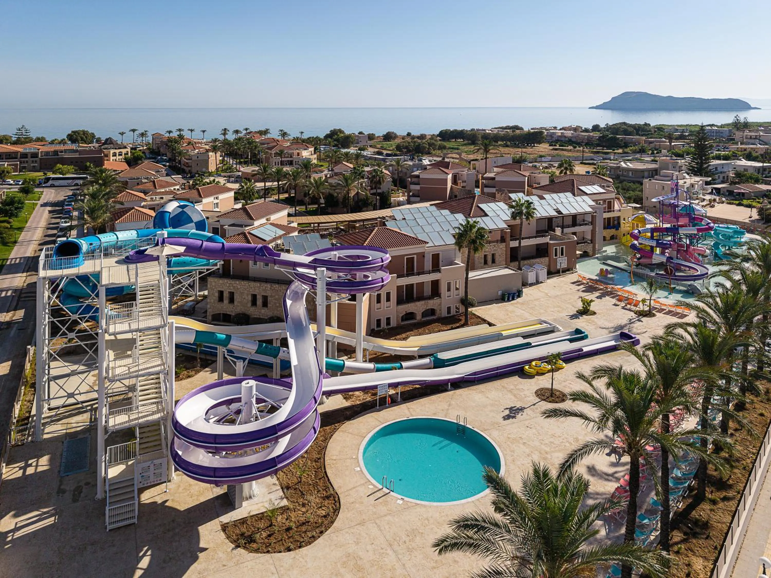 Aqua park in Caldera Beach