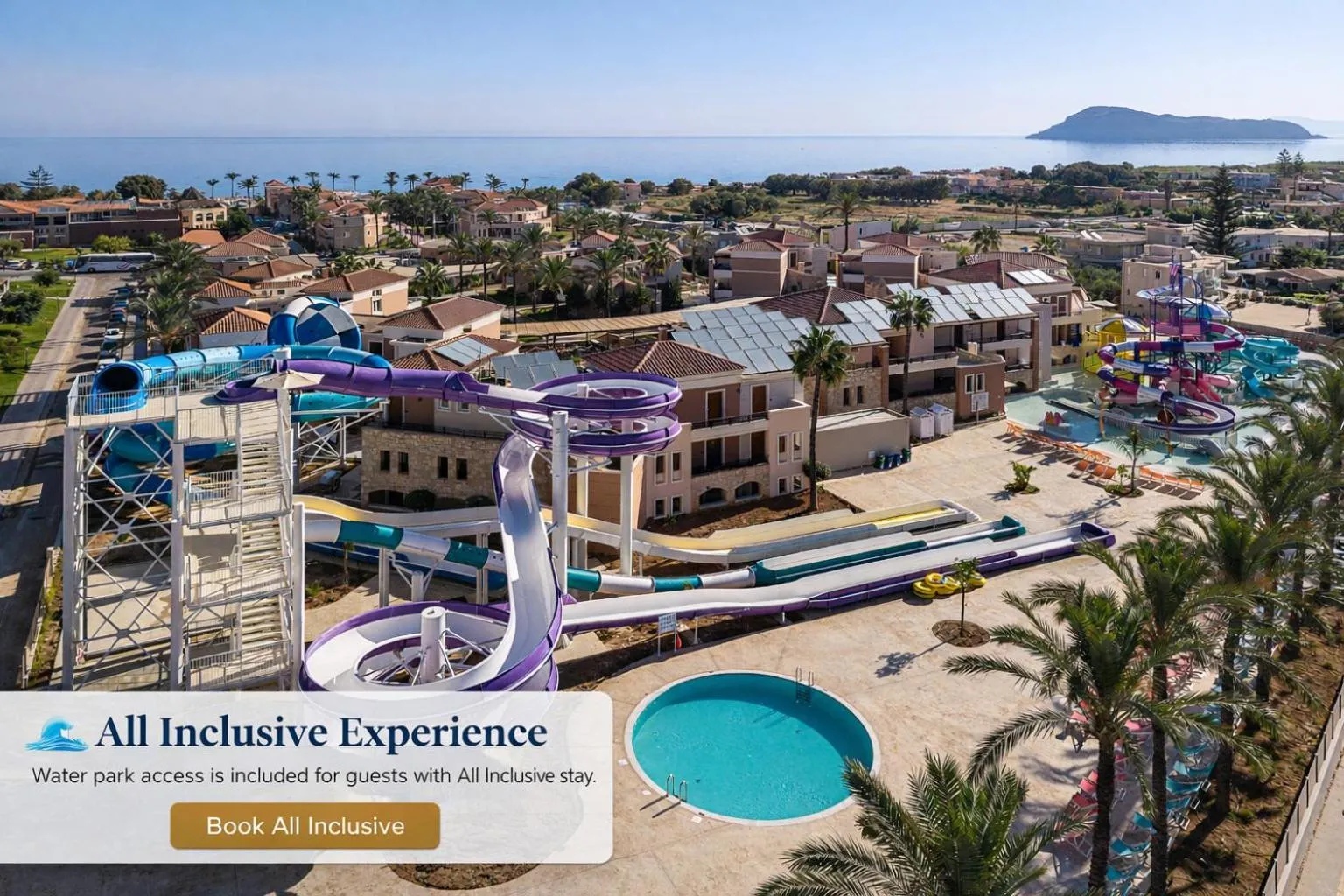 Aqua park in Caldera Beach