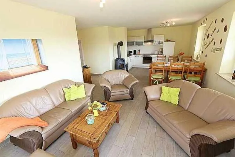 Seating area in Haus am Deich Feriendomizil mit Terrasse