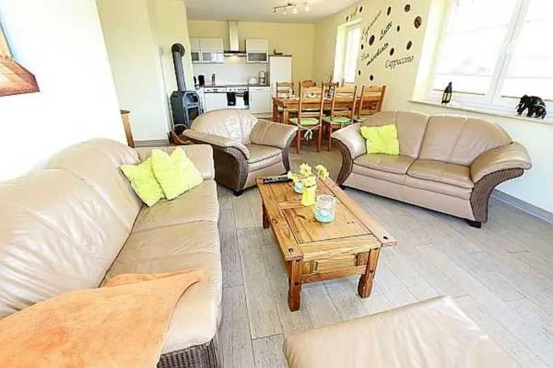 Seating area in Haus am Deich Feriendomizil mit Terrasse