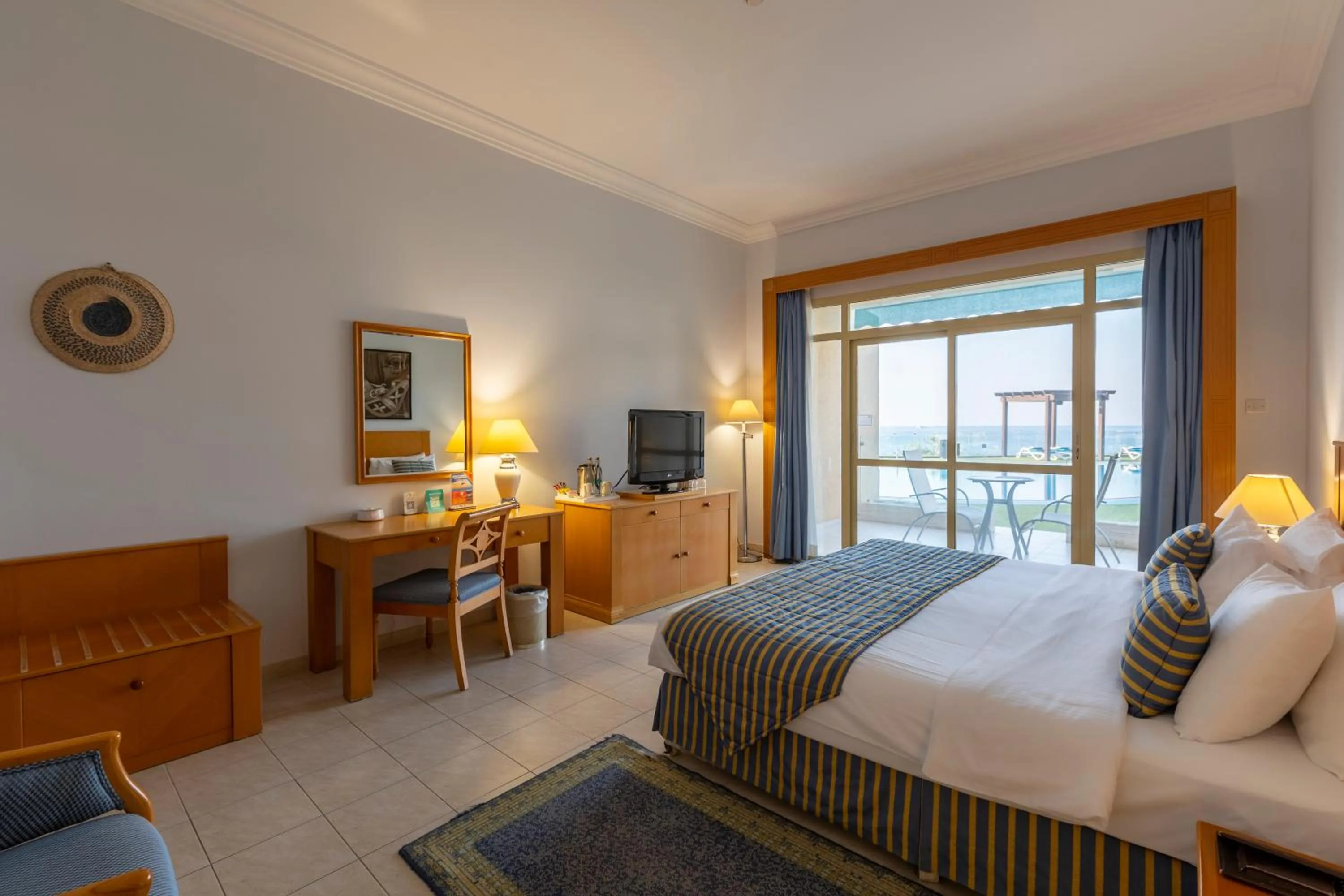 Bed in Atana Khasab Hotel