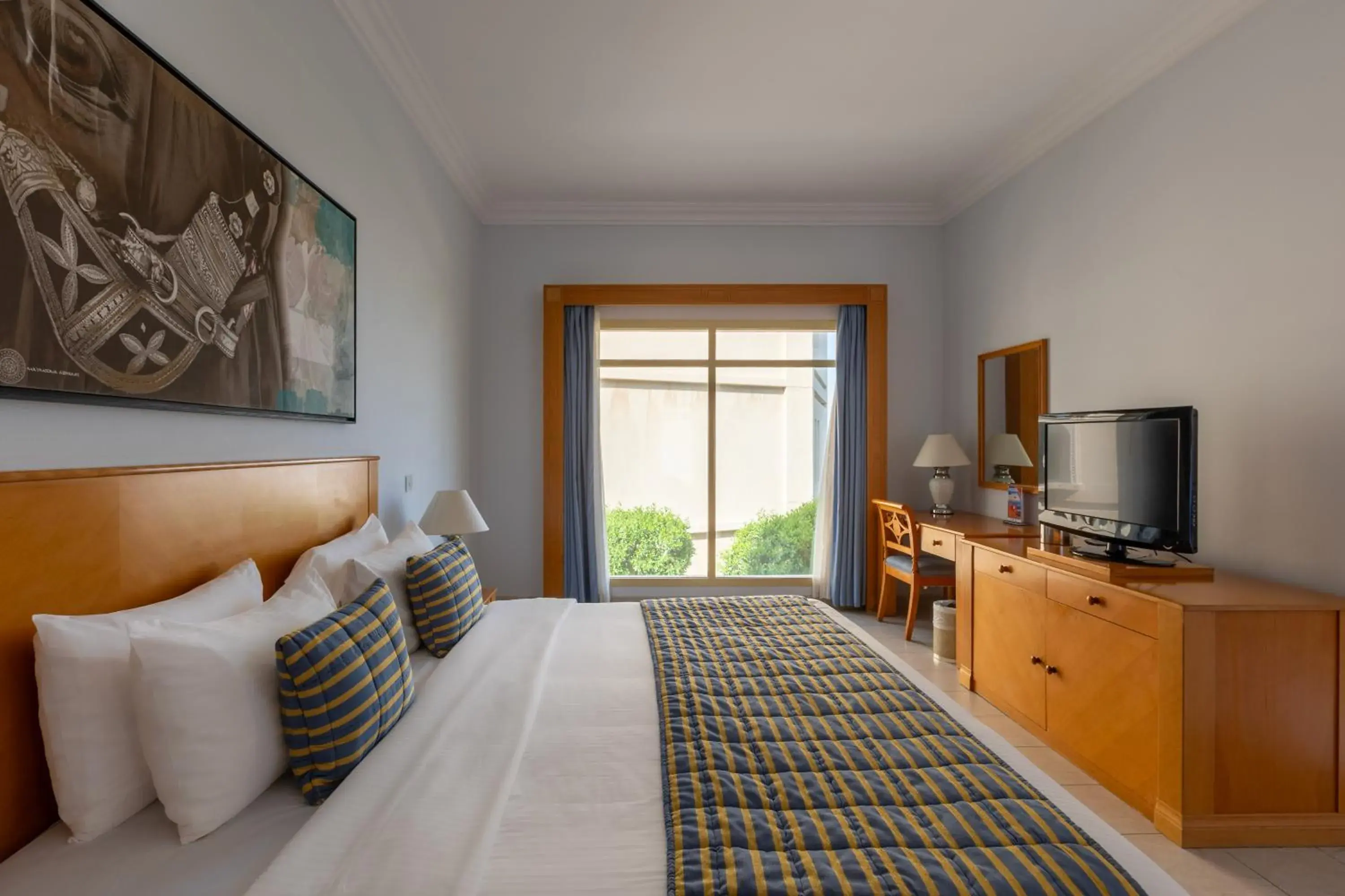 Bed in Atana Khasab Hotel Bed in Atana Khasab Hotel