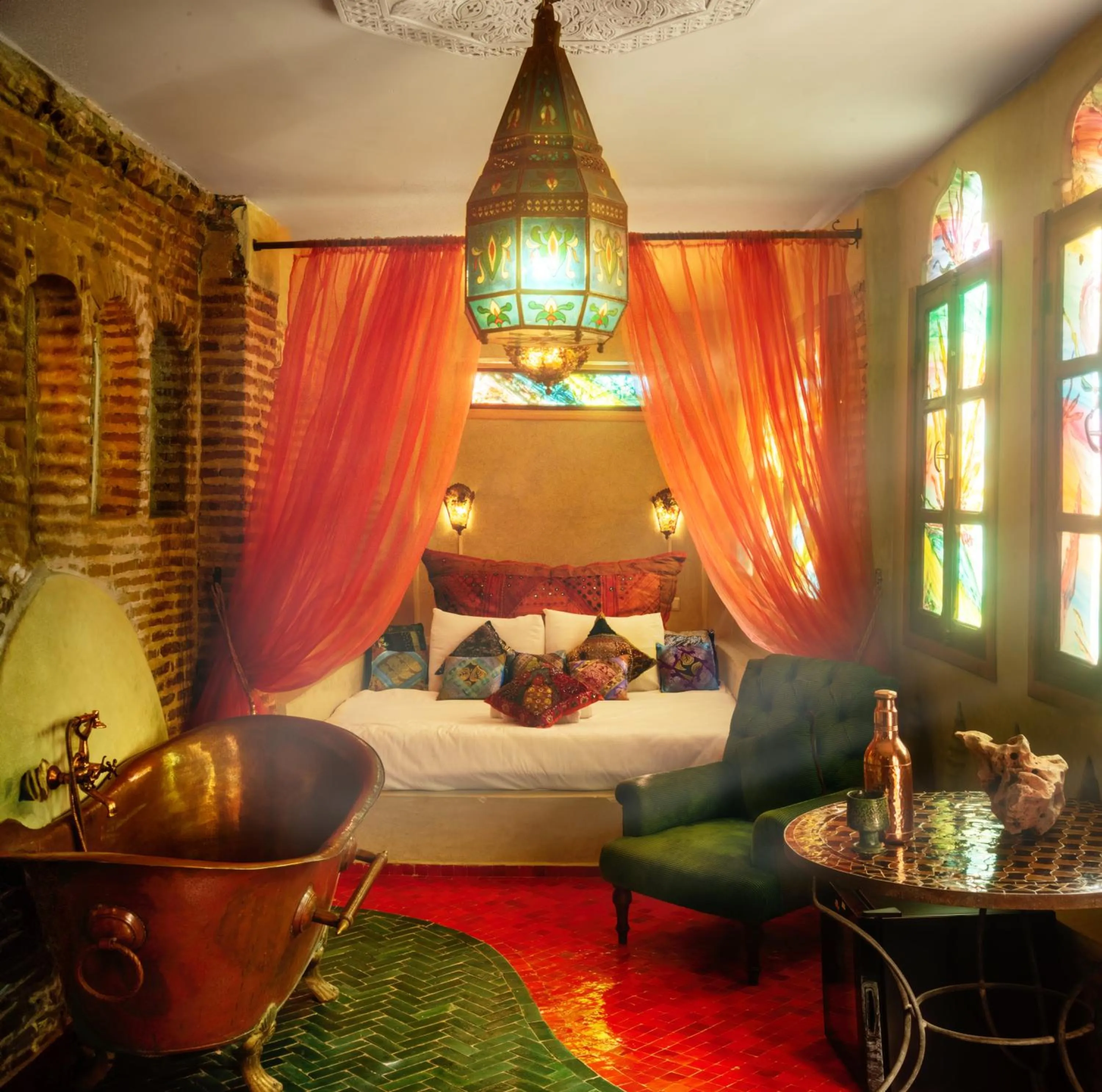 Bed in Riad Persephone