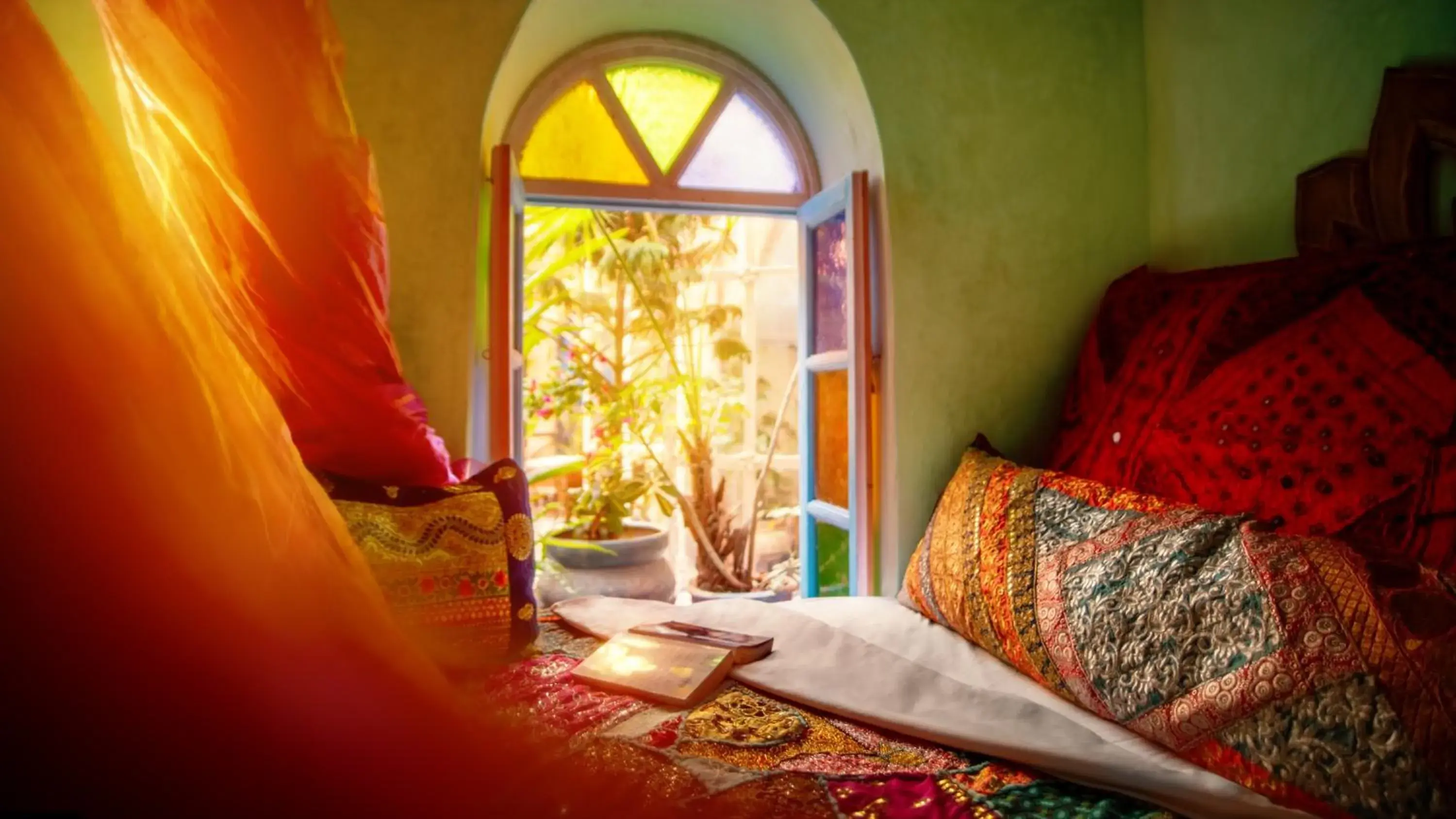 Bed in Riad Persephone Bed in Riad Persephone