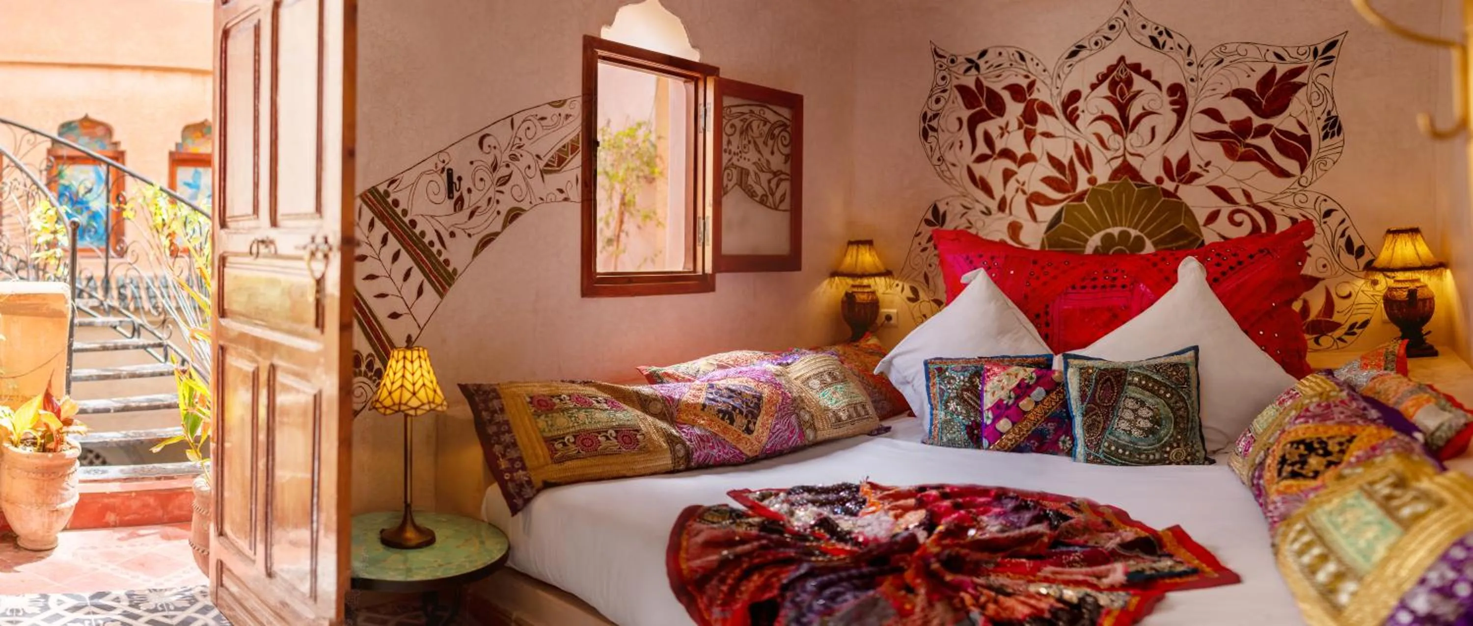 Bed in Riad Persephone