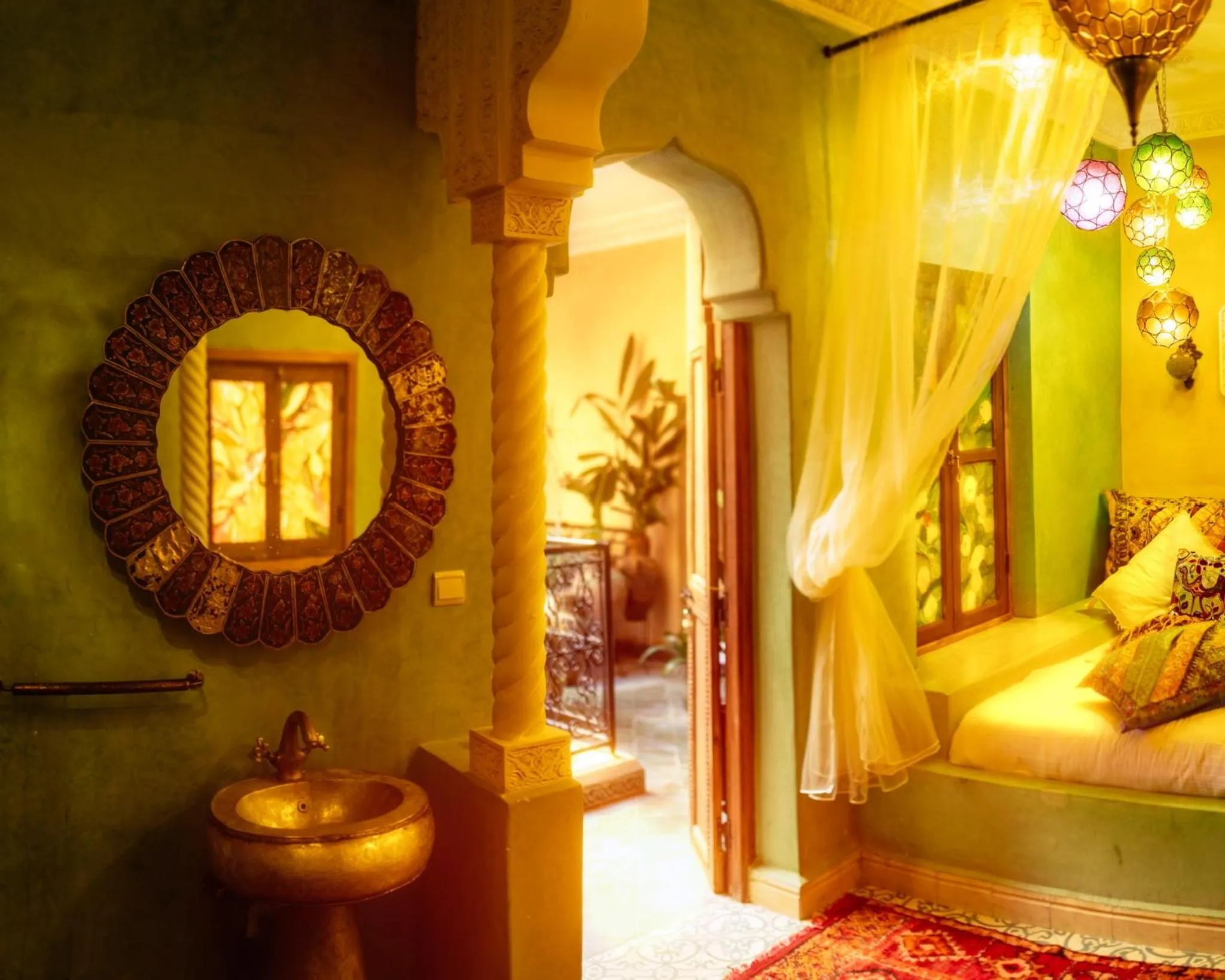 Bed in Riad Persephone