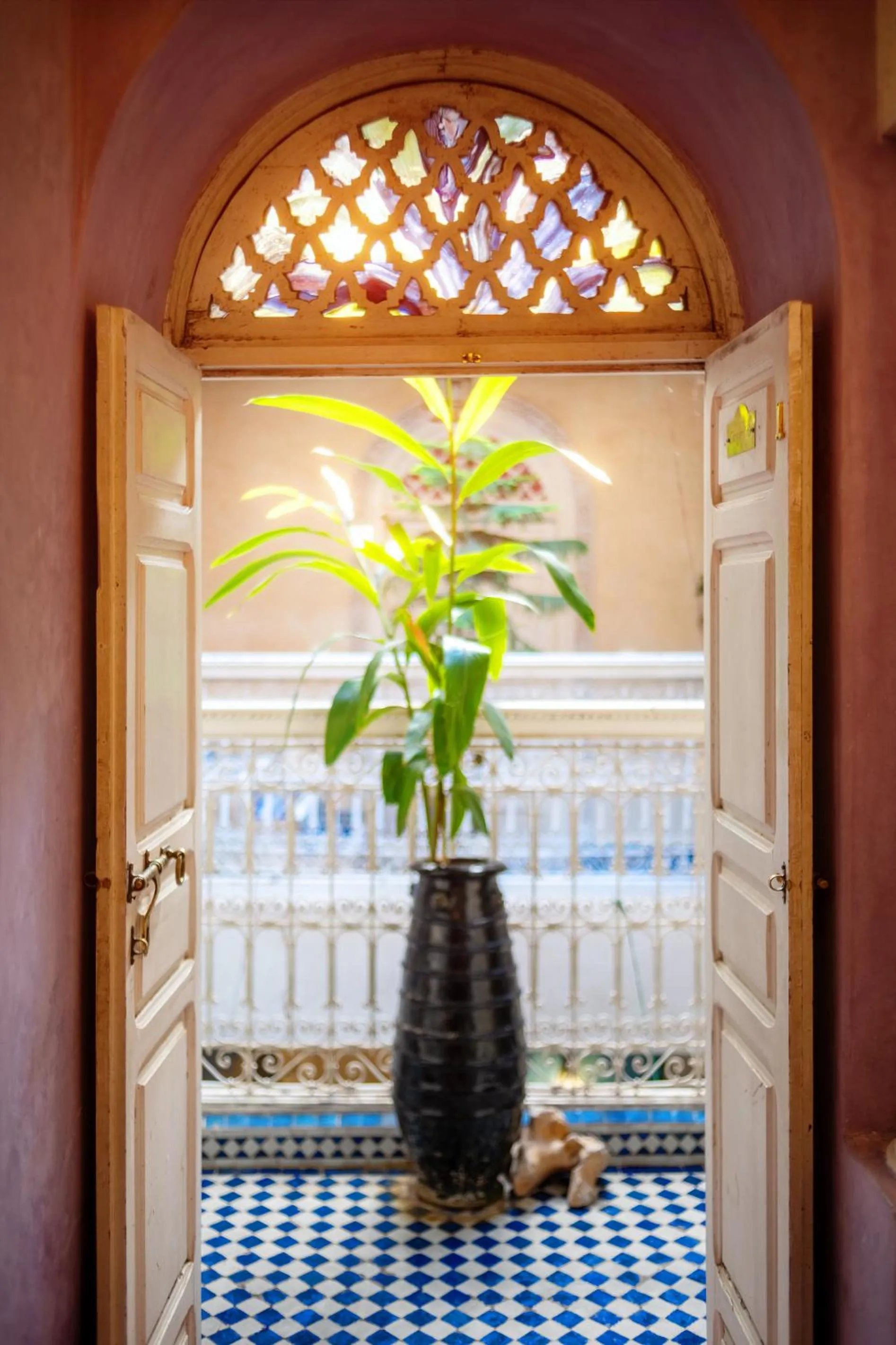 Inner courtyard view in Riad Persephone