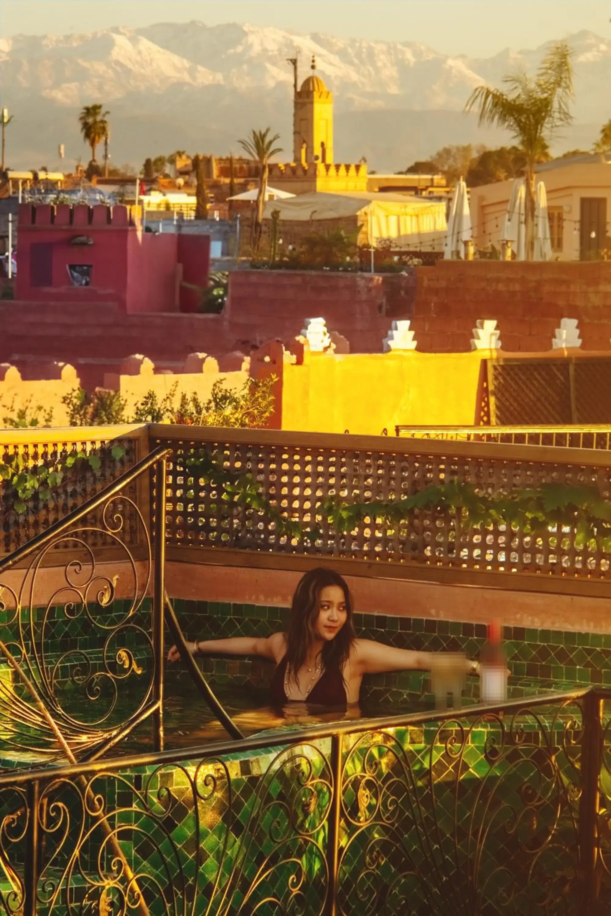 Bird's eye view in Riad Persephone Bird's eye view in Riad Persephone