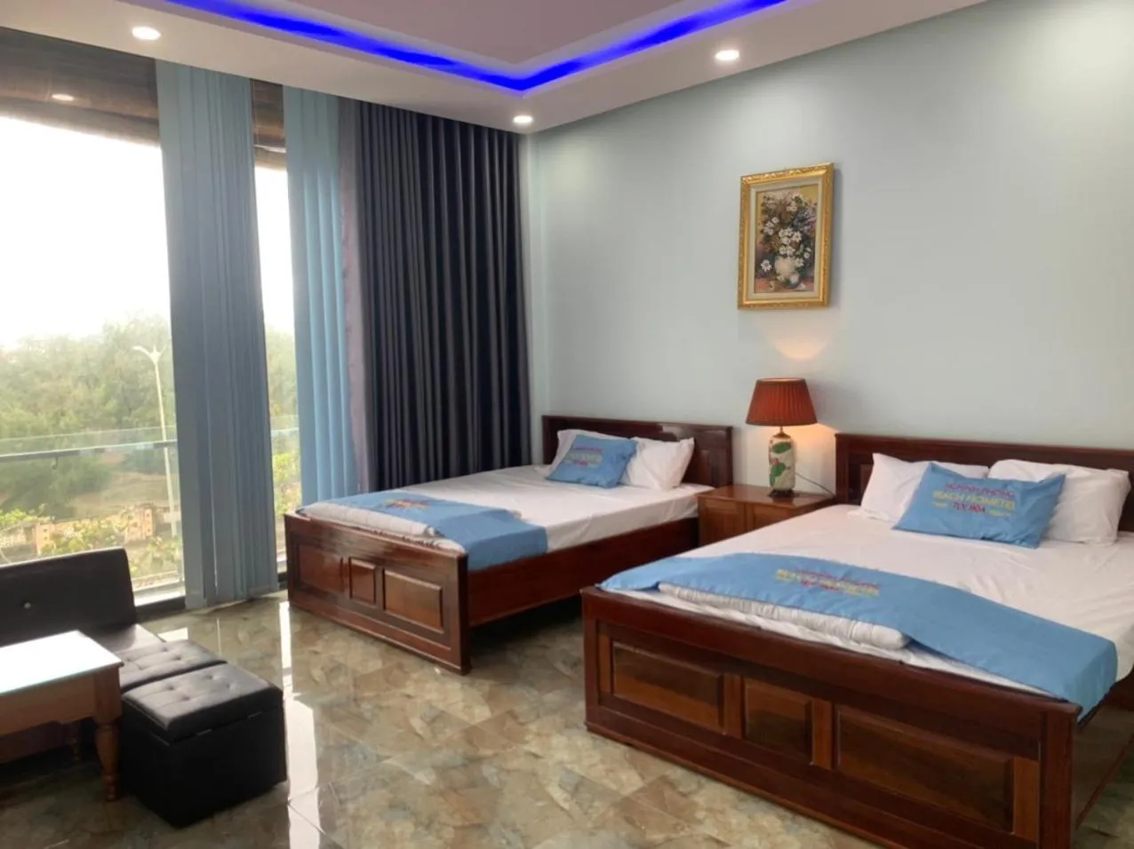 Bed in Khách sạn Nghinh Phong Beach Tuy Hòa