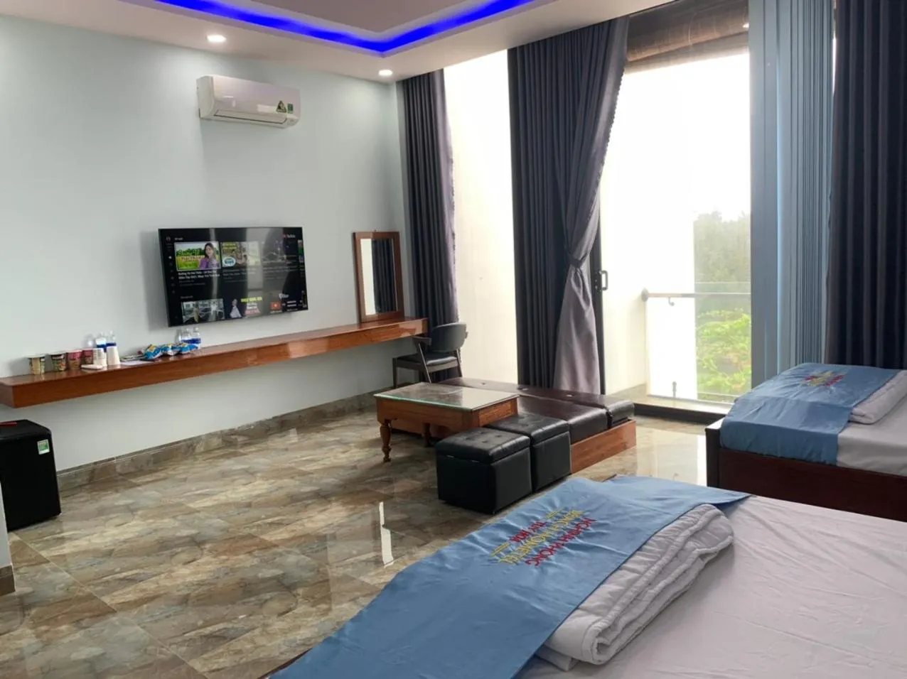 Bed in Khách sạn Nghinh Phong Beach Tuy Hòa