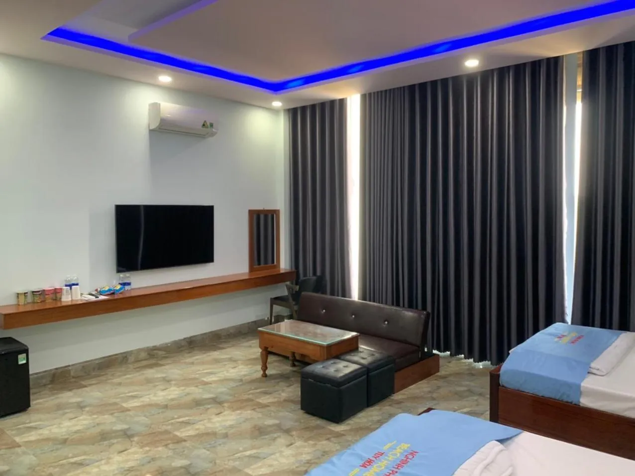 Bed in Khách sạn Nghinh Phong Beach Tuy Hòa