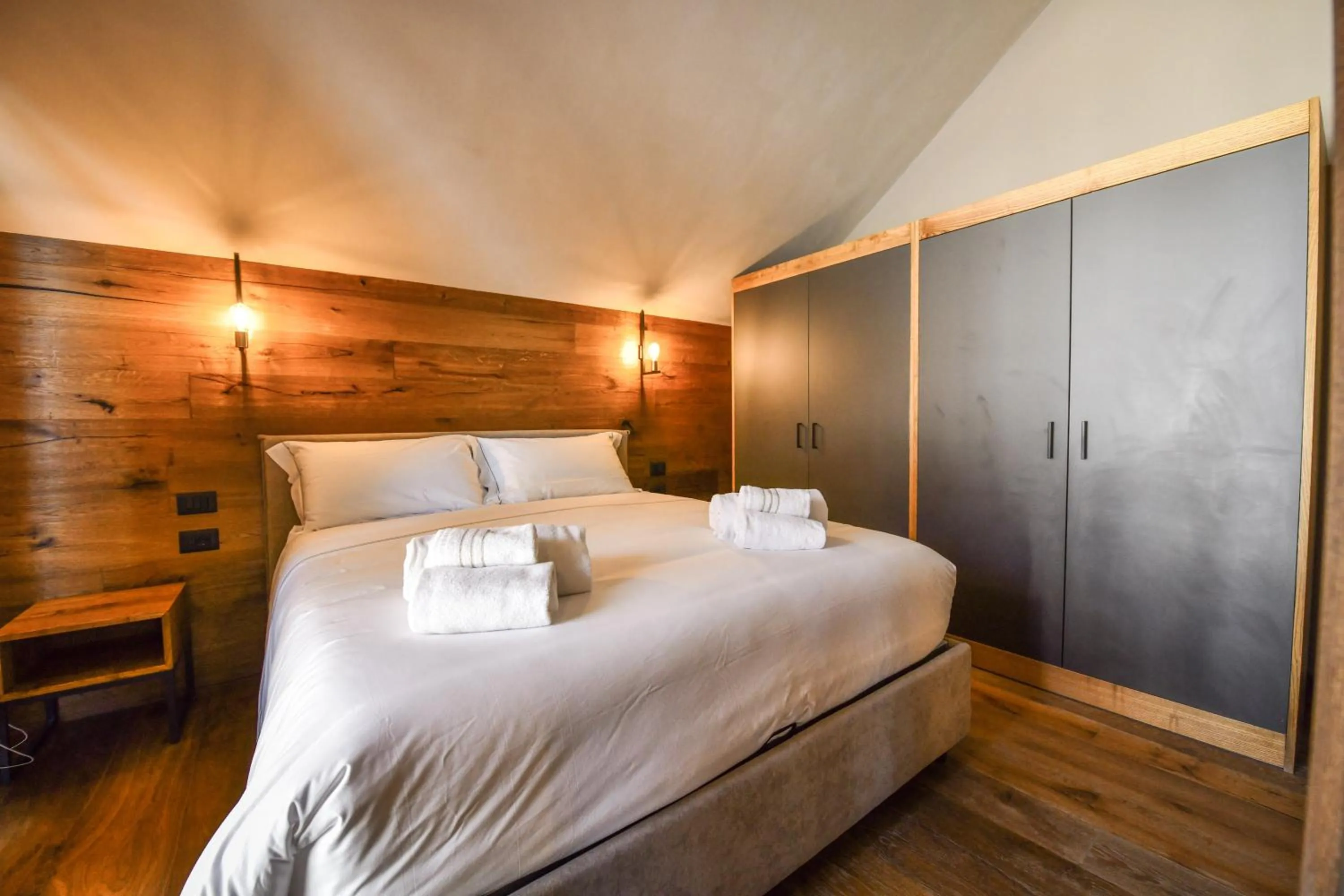 Bed in Chalet Everest - Luxury Apartments