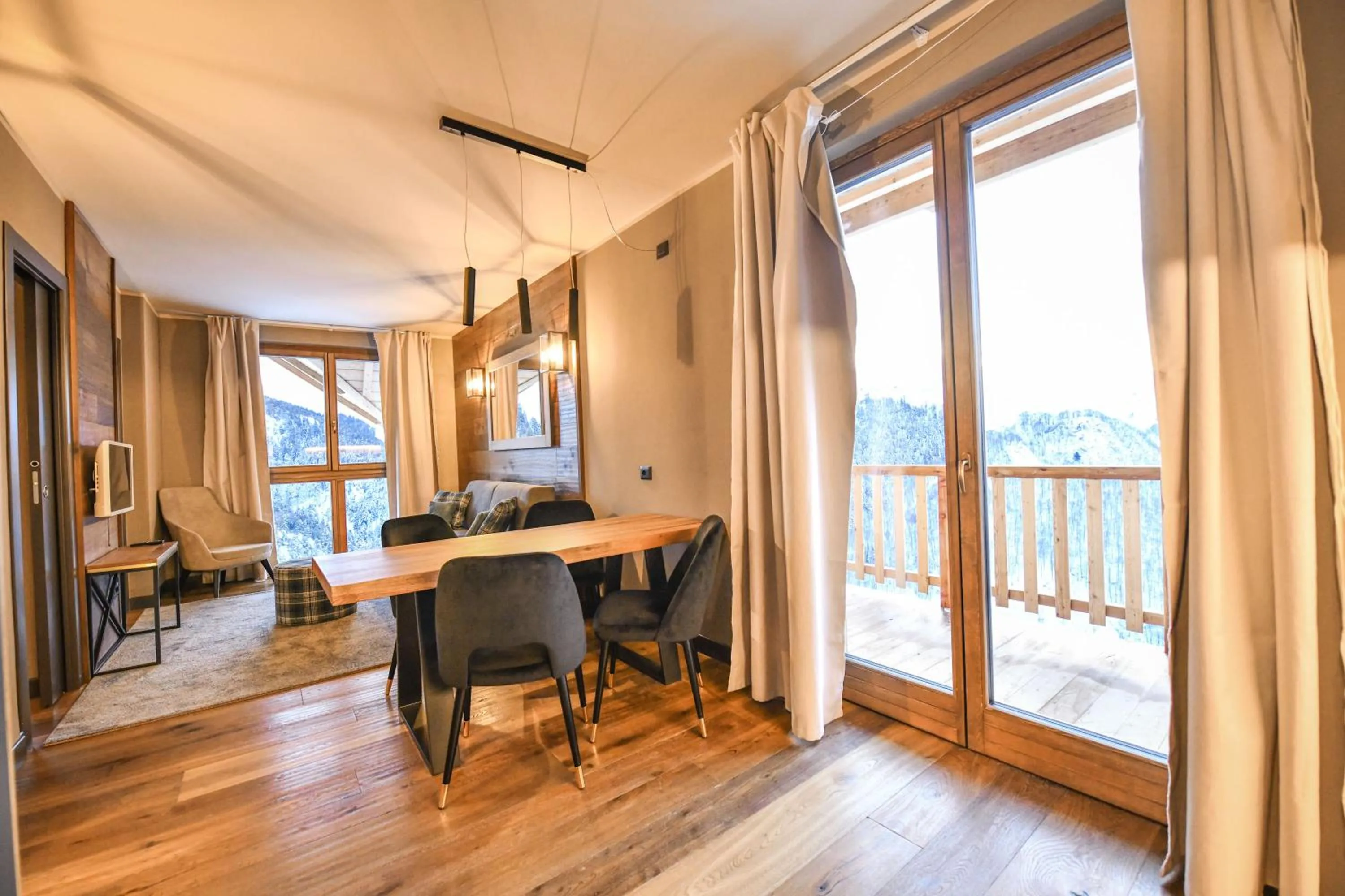 Living room in Chalet Everest - Luxury Apartments