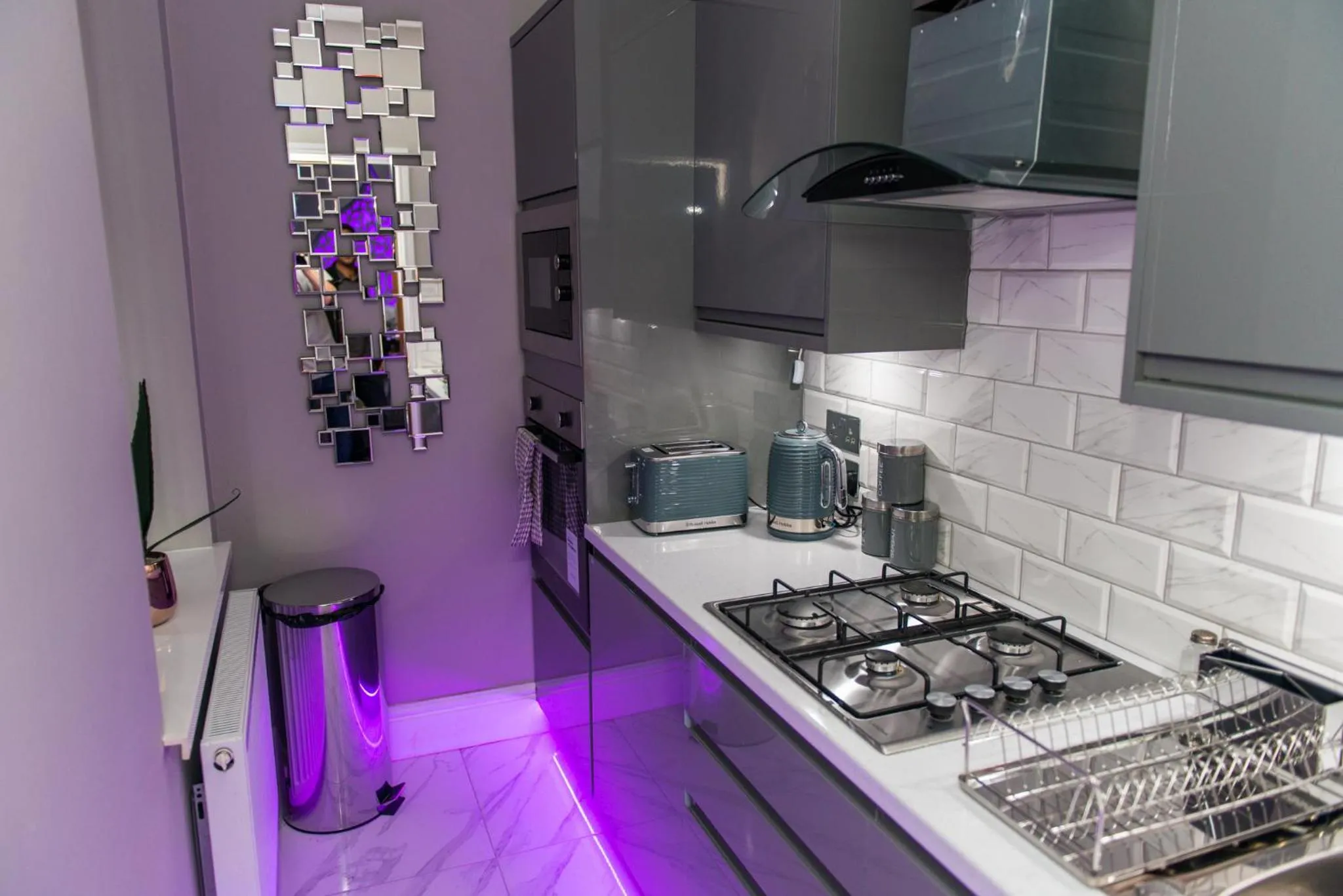 Kitchen or kitchenette in Aphrodite Suites Huddersfield